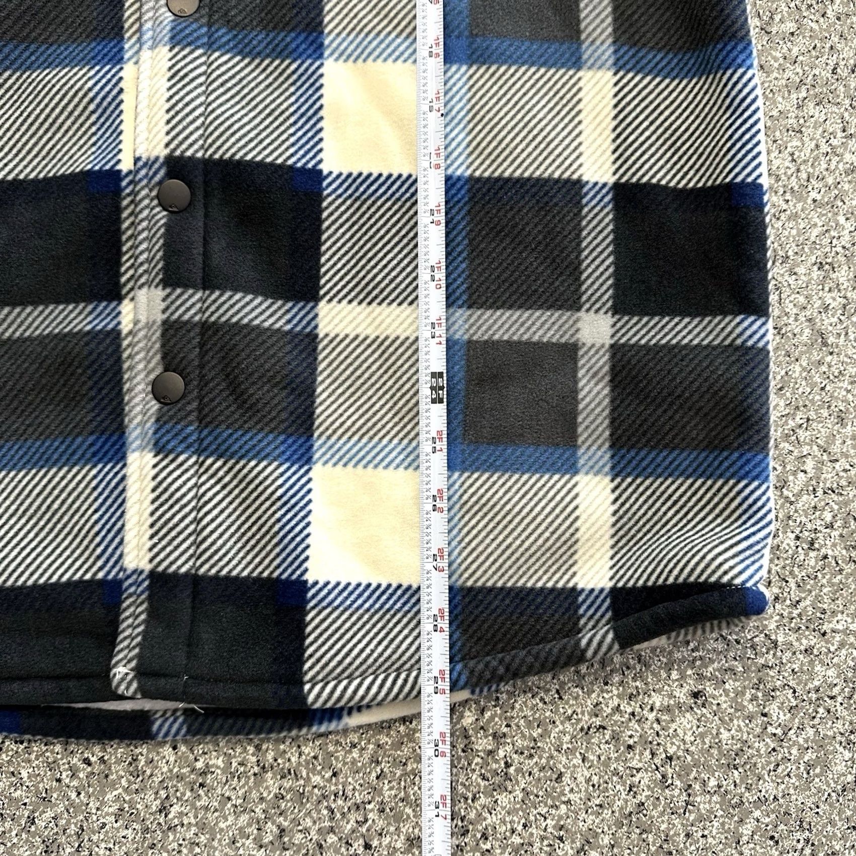 Quiksilver Quiksilver Shirt Mens S Plaid Hooded Flannel Shacket Button-Up Size US S / EU 44-46 / 1 - 4 Thumbnail