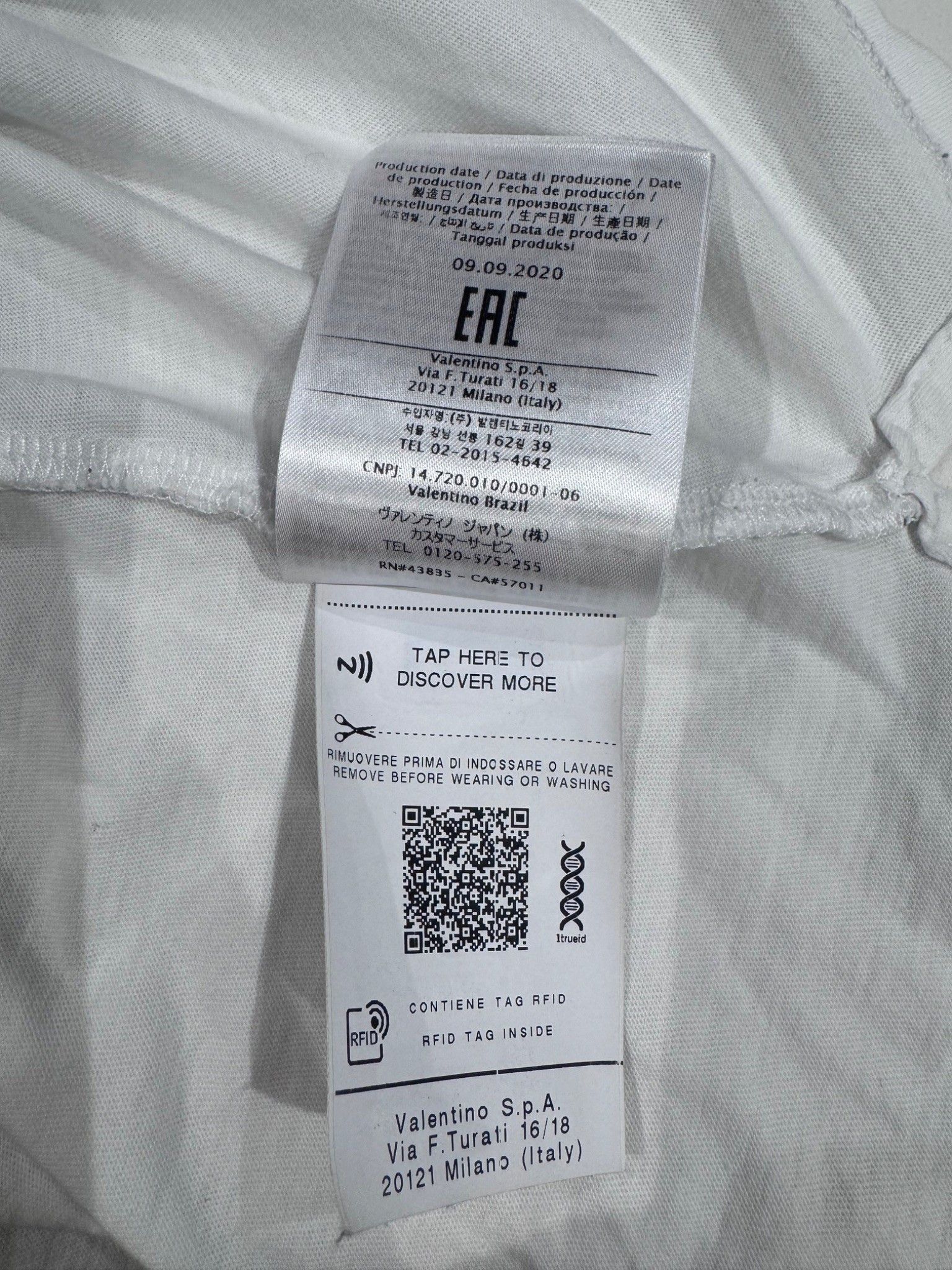 Valentino Valentino White Roman Sketches Shirt Size US S / EU 44-46 / 1 - 12 Thumbnail