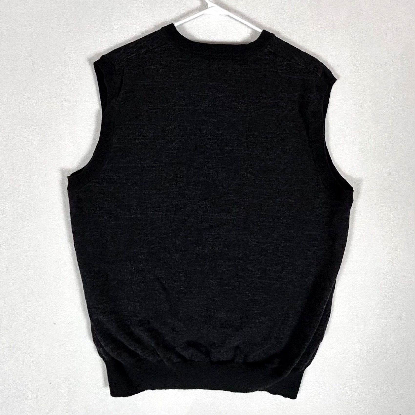 Vintage Jack Nicklaus Golf Sweater Vest Mens XL Dark Gray V-Neck Pullover Casual Knit Sleeveless Size US XL / EU 56 / 4 - 6 Thumbnail