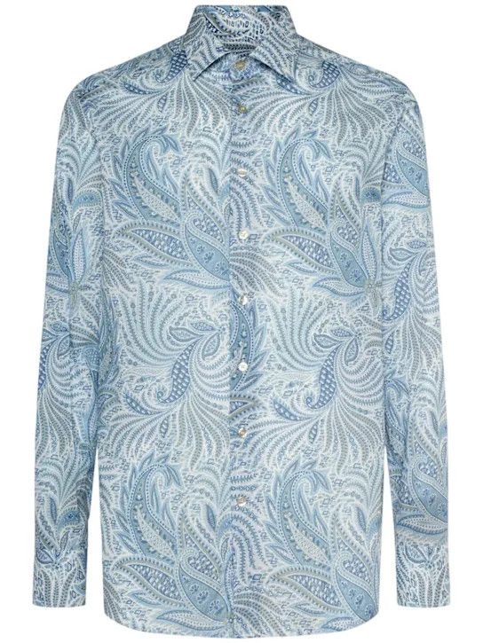 Etro o1lsvrm0425 Shirt in Light Blue Size US XL / EU 56 / 4 - 1 Thumbnail