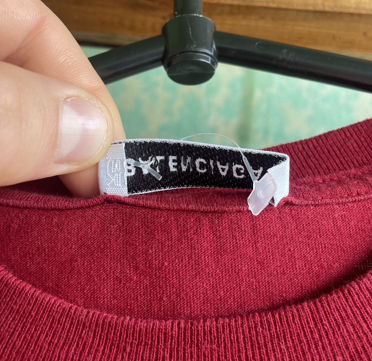 Balenciaga Balenciaga BB Chest Logo Women’s Red Tee T Shirt XS Size XS / US 0-2 / IT 36-38 - 6 Thumbnail