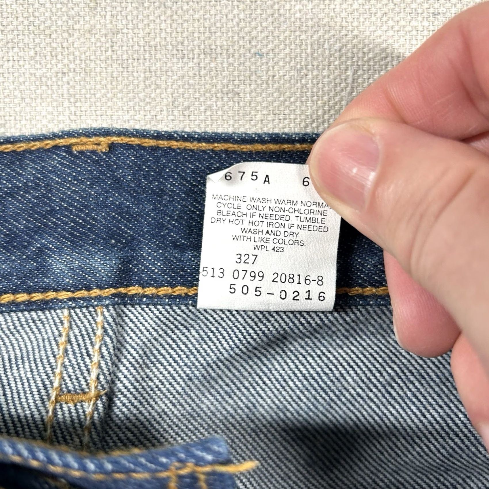Levi's VINTAGE Levi's 505 Jeans Mens 38x32 Regular Fit Straight Leg 90s Y2K Blue Denim Cotton Cotton Bottoms Jeans Mens Size US 38 / EU 54 - 4 Thumbnail
