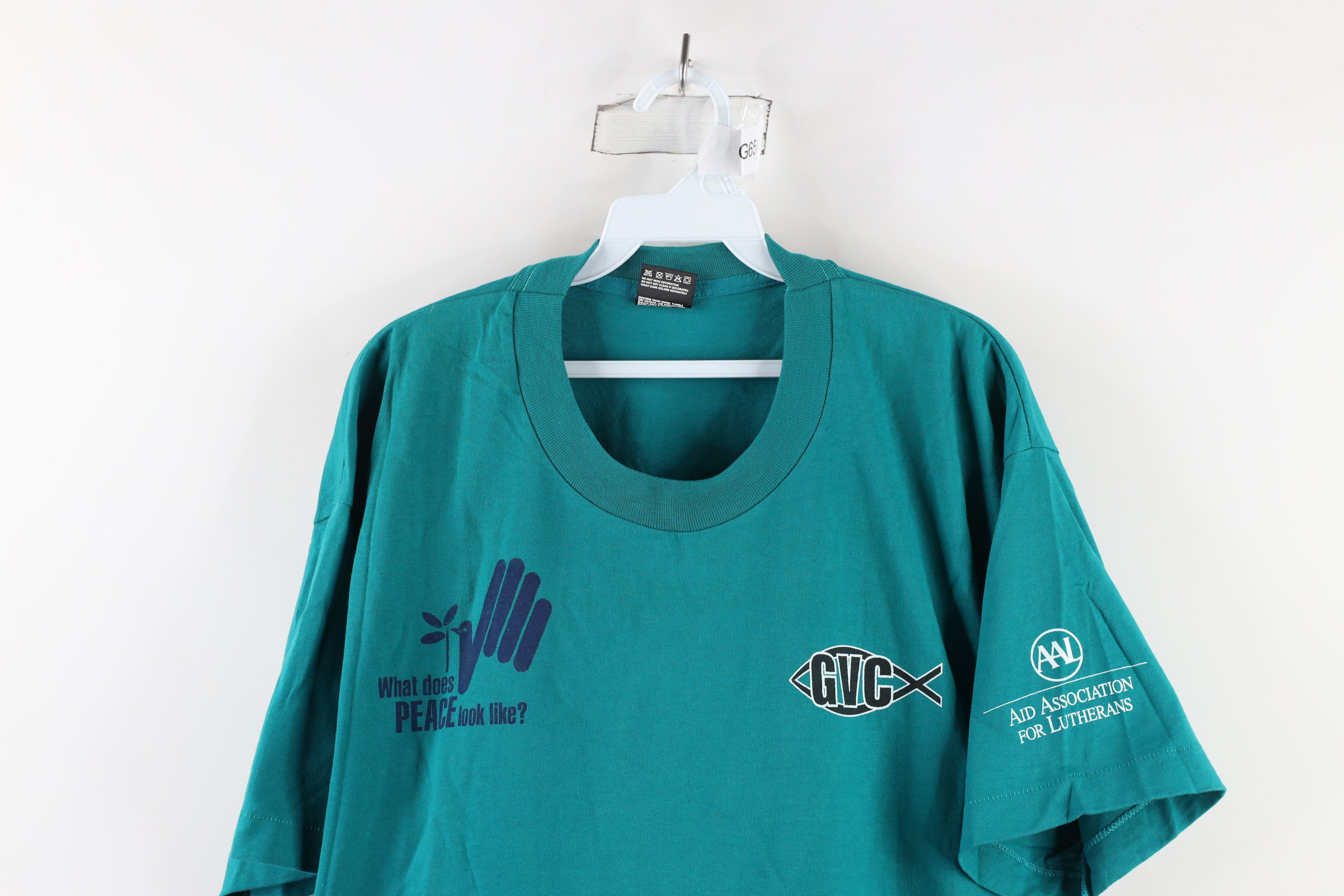 Vintage Vintage 90s of Hope ELCA Youth Gathering T-Shirt Teal USA Size US XL / EU 56 / 4 - 2 Thumbnail