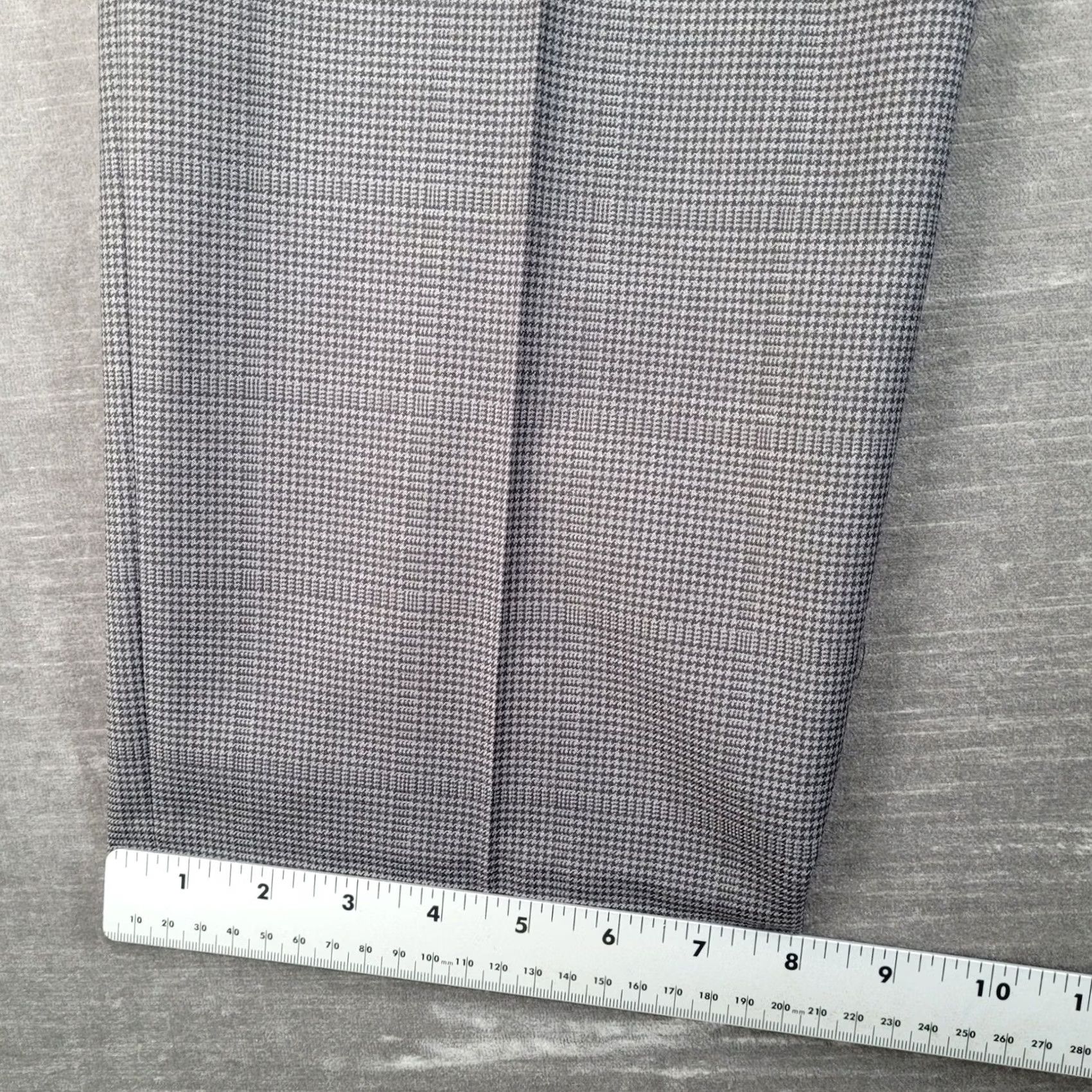 Stafford Stafford Mens Gray Houndstooth Dress Pants New Size US 34 / EU 50 - 5 Thumbnail