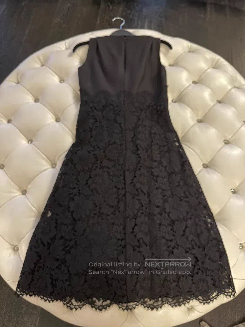 Valentino Valentino Lace black dress skirt Size S / US 4 / IT 40 - 2 Thumbnail
