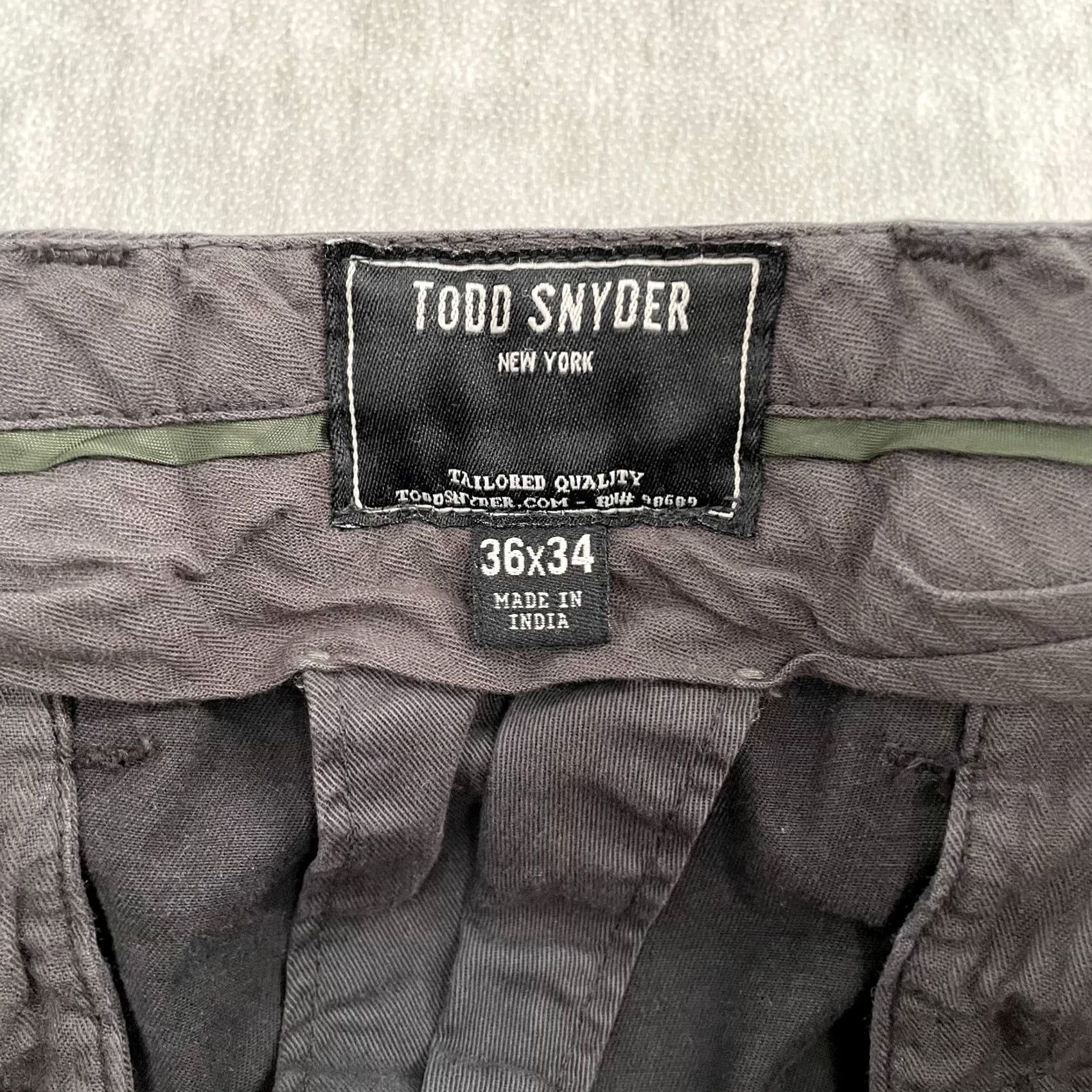 Todd Snyder Todd Snyder Pants Adult 36 Gray Khaki Chino Straight Fit Stretch Tab Front Mens Size US 36 / EU 52 - 5 Thumbnail