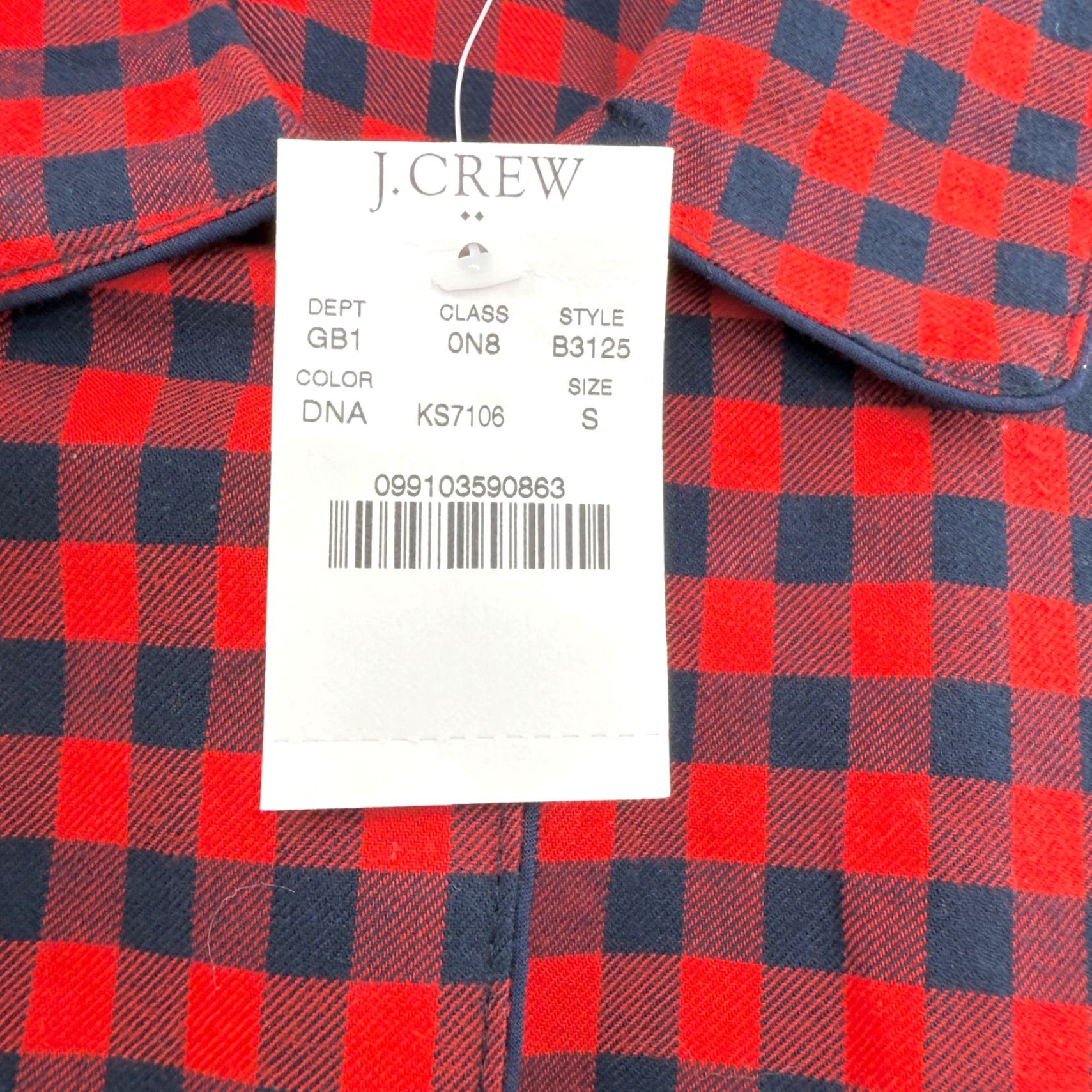 J.Crew NWT J.Crew Red & Blue Plaid Long Sleeve Button-Up Shirt Sz S Mens Size US S / EU 44-46 / 1 - 4 Thumbnail