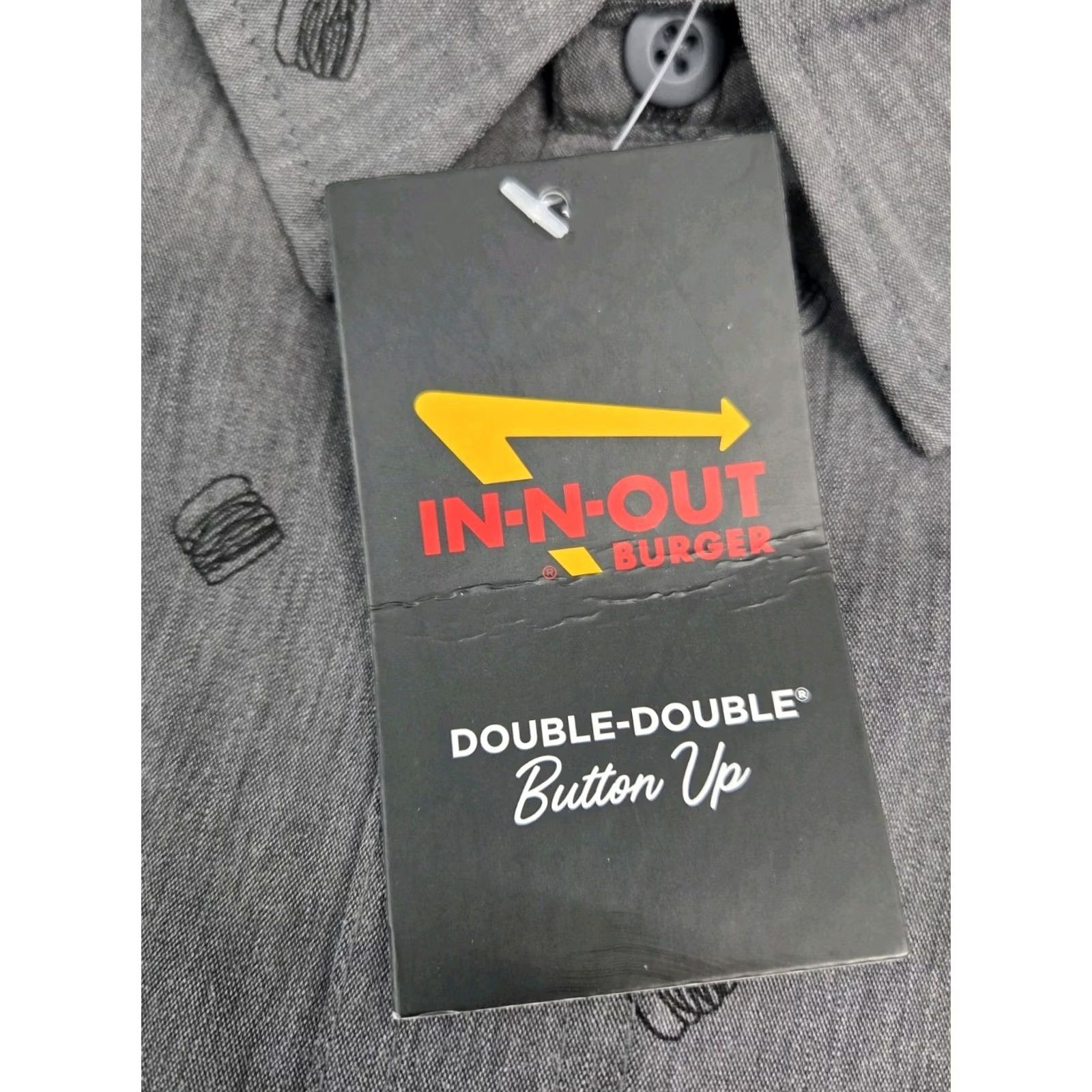 Doublet Shirt Mens L Grey NWT Out Double Short Sleeve Button Size US L / EU 52-54 / 3 - 4 Thumbnail