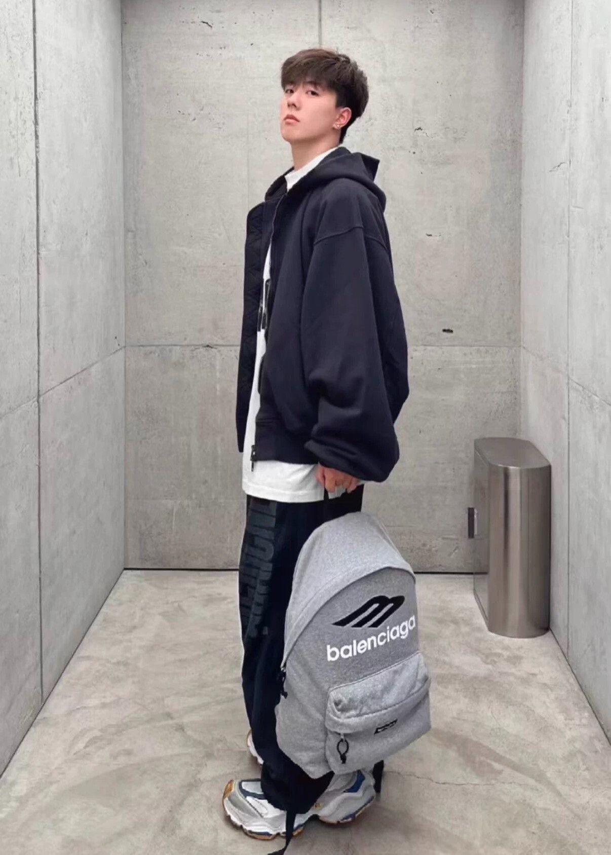 Balenciaga balenciaga explorer gray cotton backpack Size ONE SIZE - 5 Thumbnail