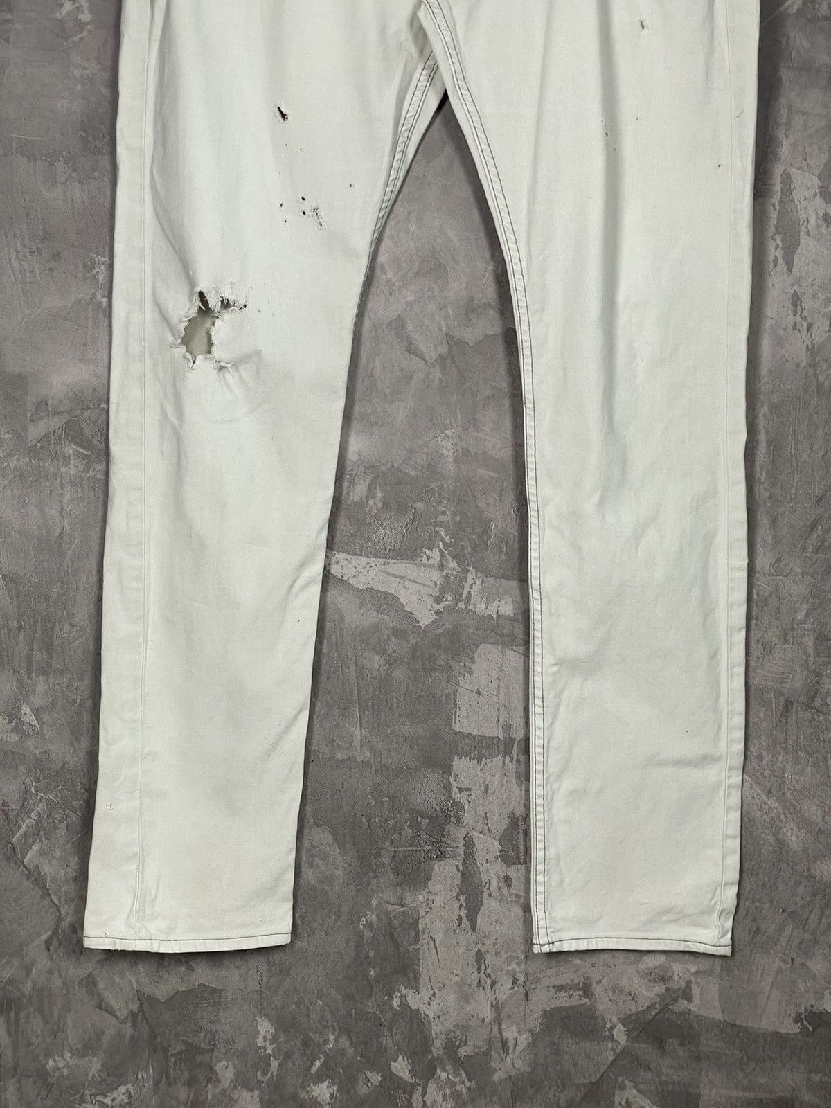 Allsaints All Saints Cigarette Danaged Distressed Knee Denim Pants Size US 36 / EU 52 - 6 Thumbnail