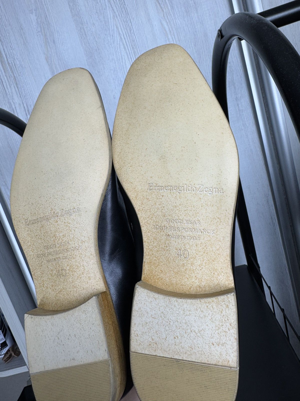Ermenegildo Zegna Ermenegildo Zegna black leather good year moccasins loafers Size US 7 / EU 40 - 13 Thumbnail