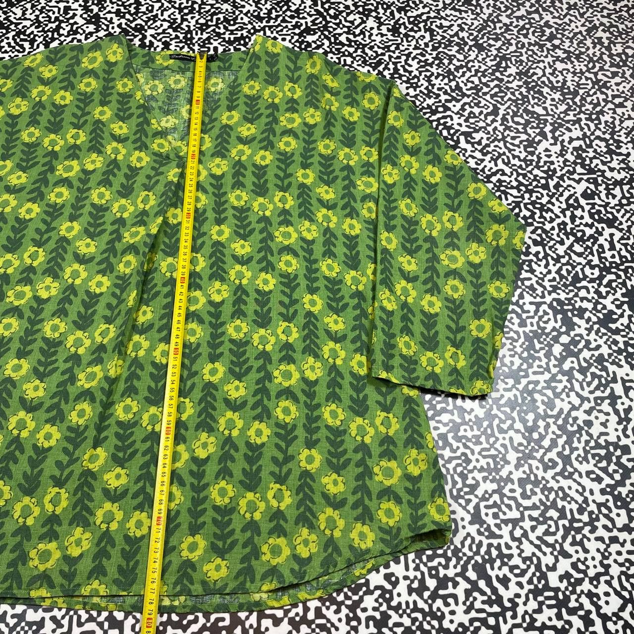 Gudrun Sjoden Vintage Y2K Gudrun Sjoden Floral Flower Boxy Blouses Shirt Size L / US 10 / IT 46 - 17 Thumbnail