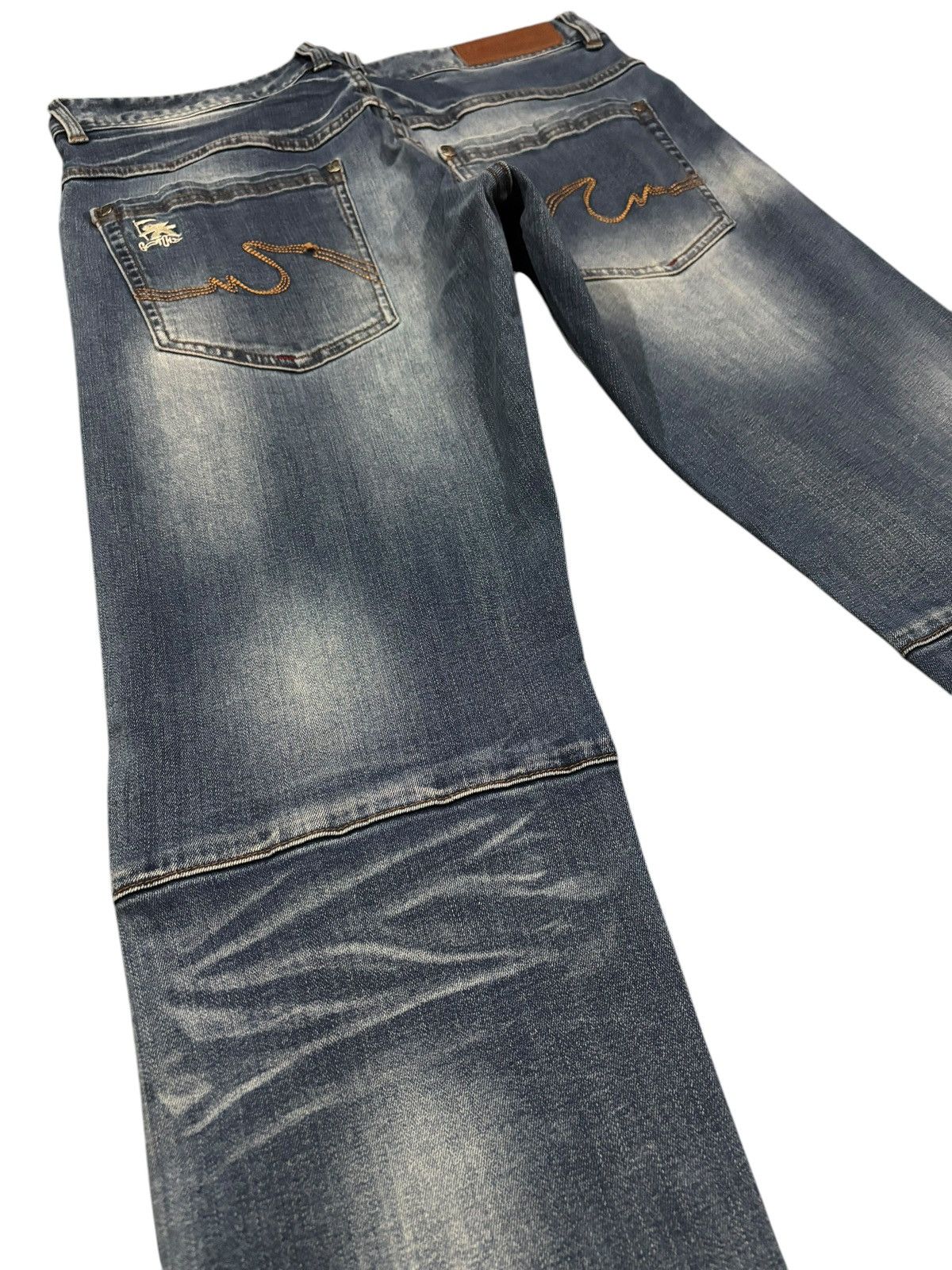 Gotcha × Seditionaries Y2k Vtg Gotcha Distressed Faded Patchwork Stretch Jeans Size US 34 / EU 50 - 5 Thumbnail