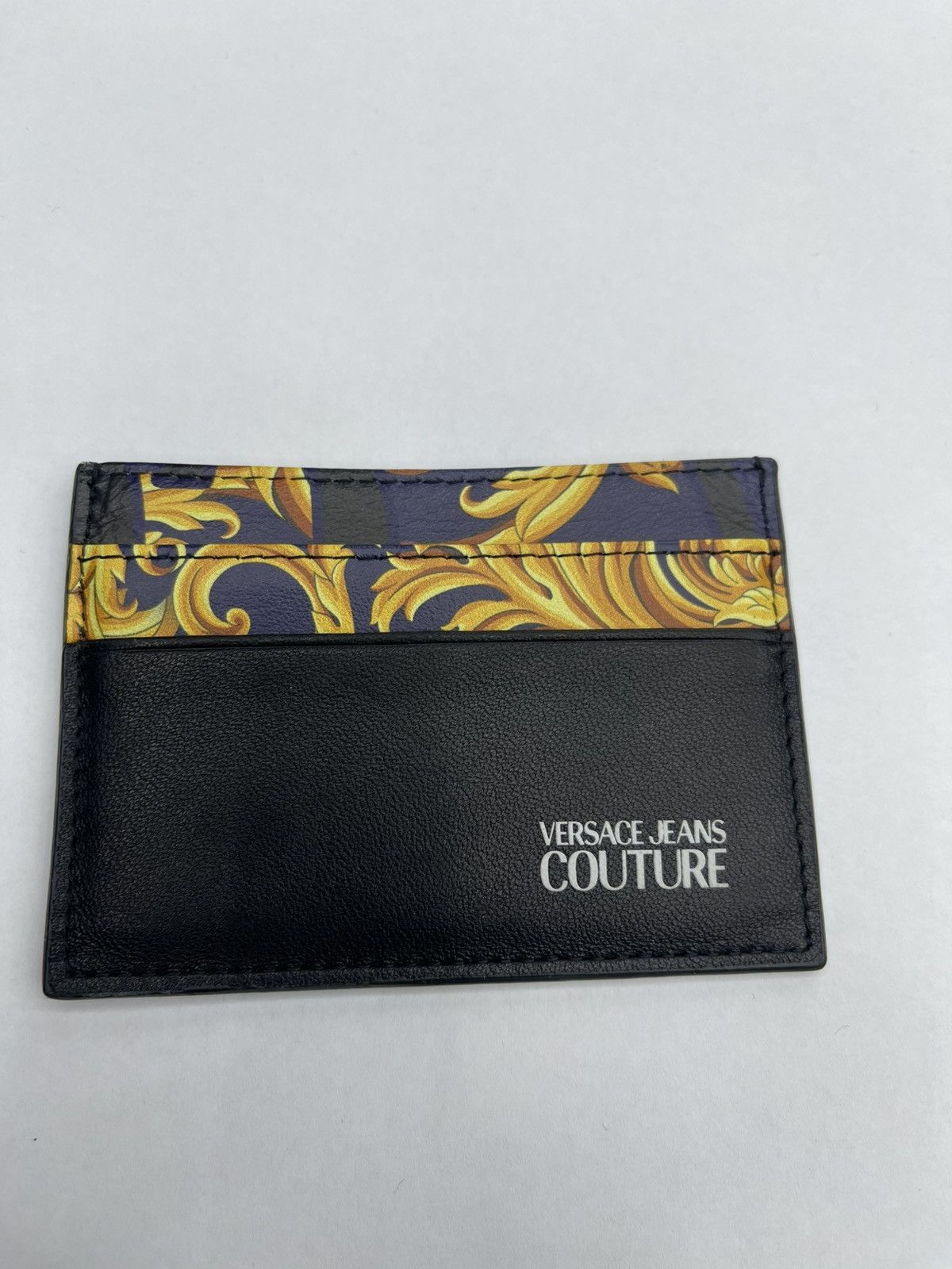Versace Jeans Couture Versace Baroque Leather Card Case Size ONE SIZE - 1 Thumbnail
