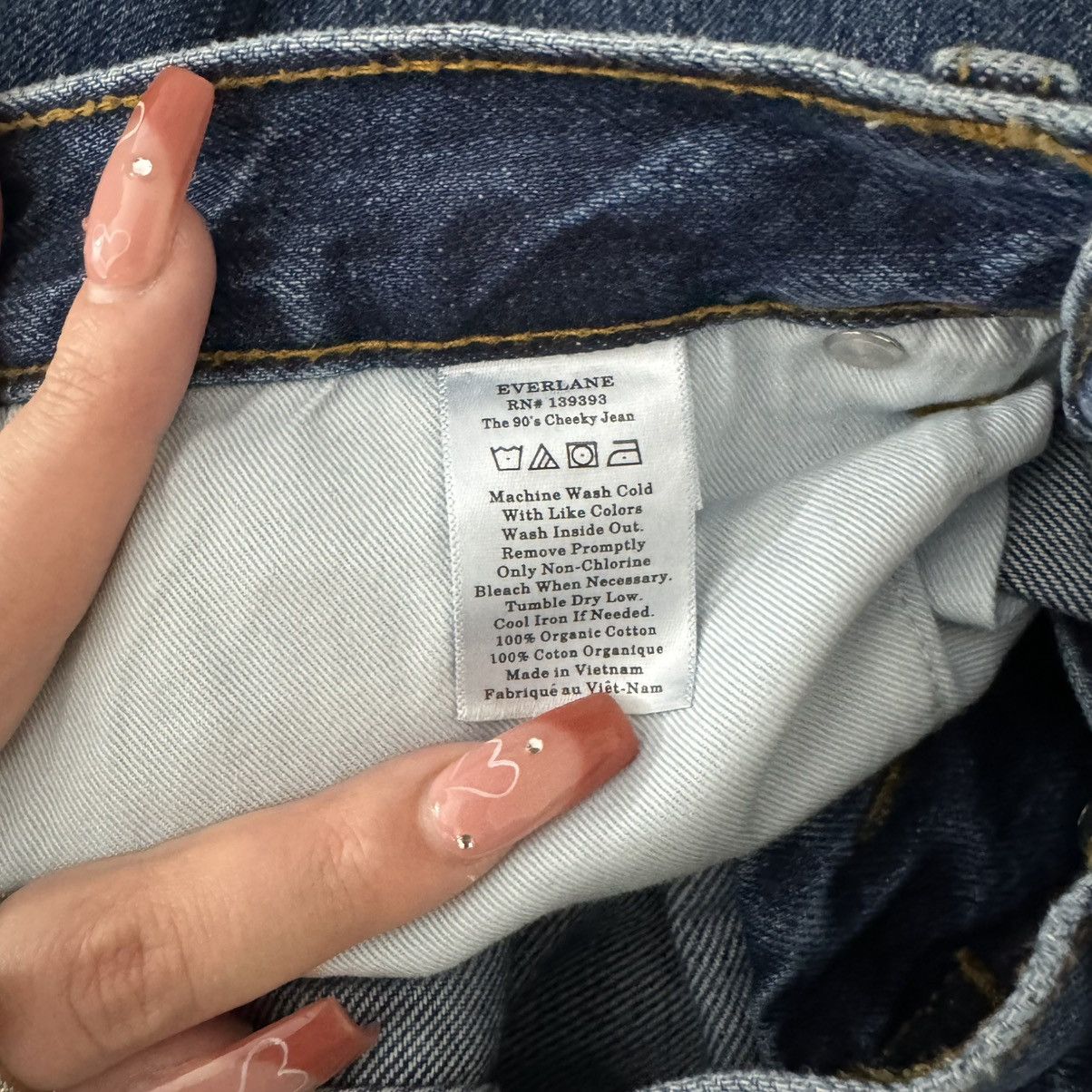 Everlane EVERLANE High Waisted Button Fly The 90s Cheeky Cropped Jean Size 26" / US 2 / IT 38 - 13 Thumbnail