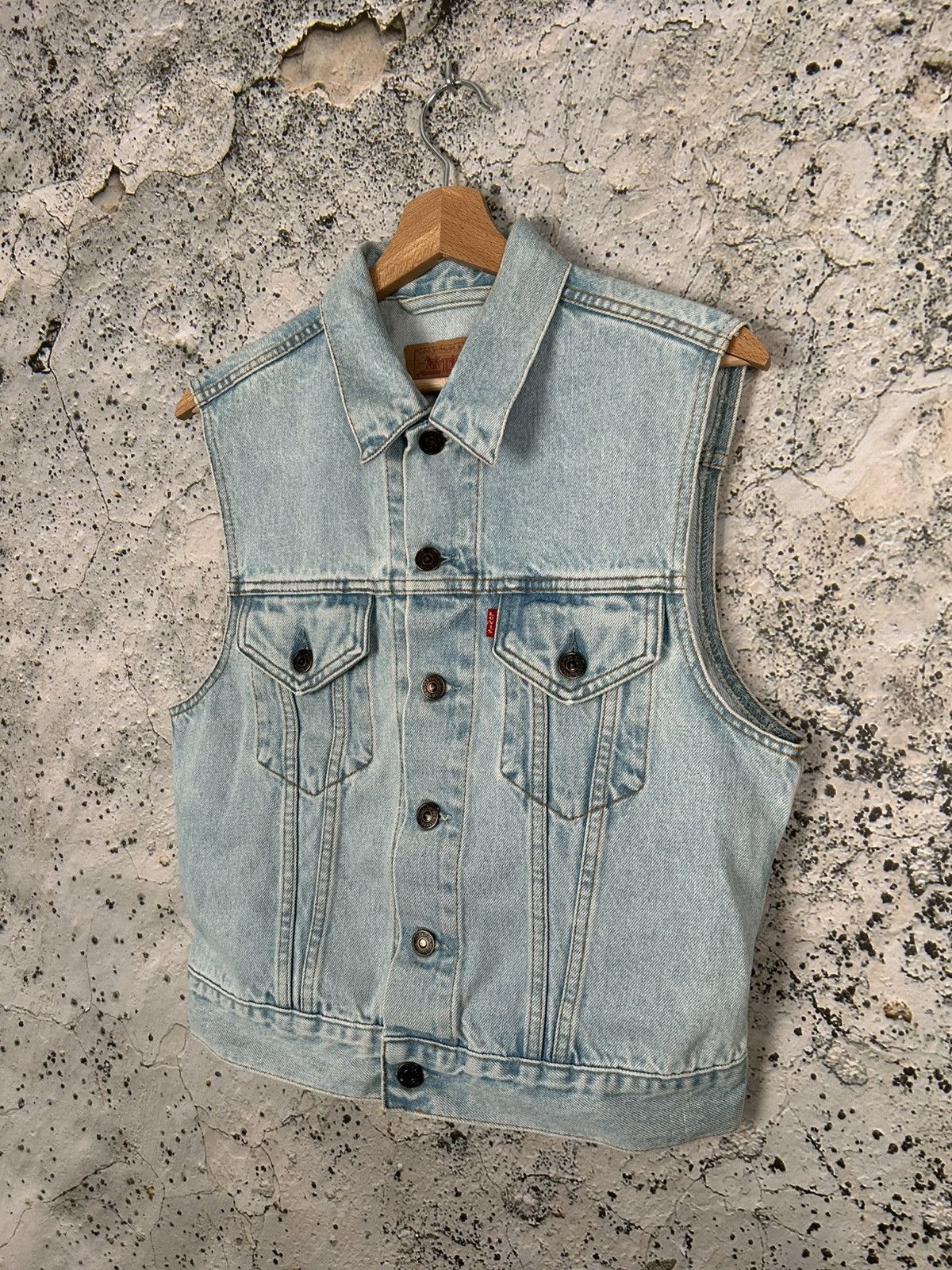 Levi's Vintage 1992 Archive Levi’s 90s Denim Vest Jeans Rare Size US S / EU 44-46 / 1 - 2 Thumbnail