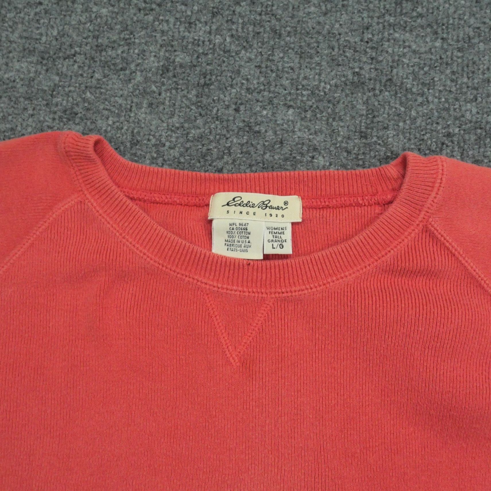 Eddie Bauer VINTAGE Eddie Bauer Sweater Womens Large Pink Salmon Raglan Sleeve 90s Pullover Crew Neck Knit Winter Casual Size L / US 10 / IT 46 - 3 Thumbnail