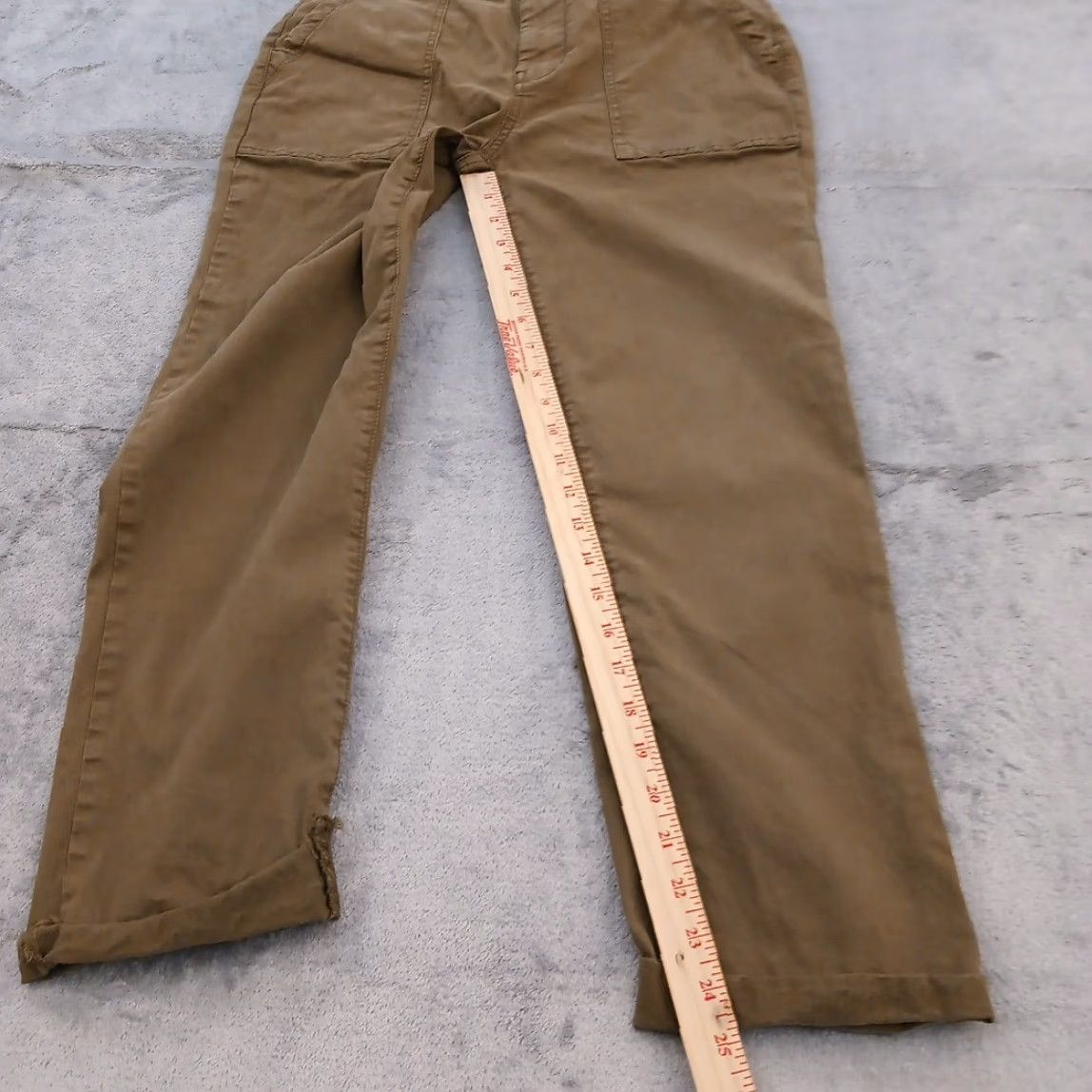 Vintage Pilcro Ankle Pants Womens Size 27 Green Cuffed 28x25 Mid Rise Pants Womens Size 27" / US 4 / IT 40 - 5 Thumbnail