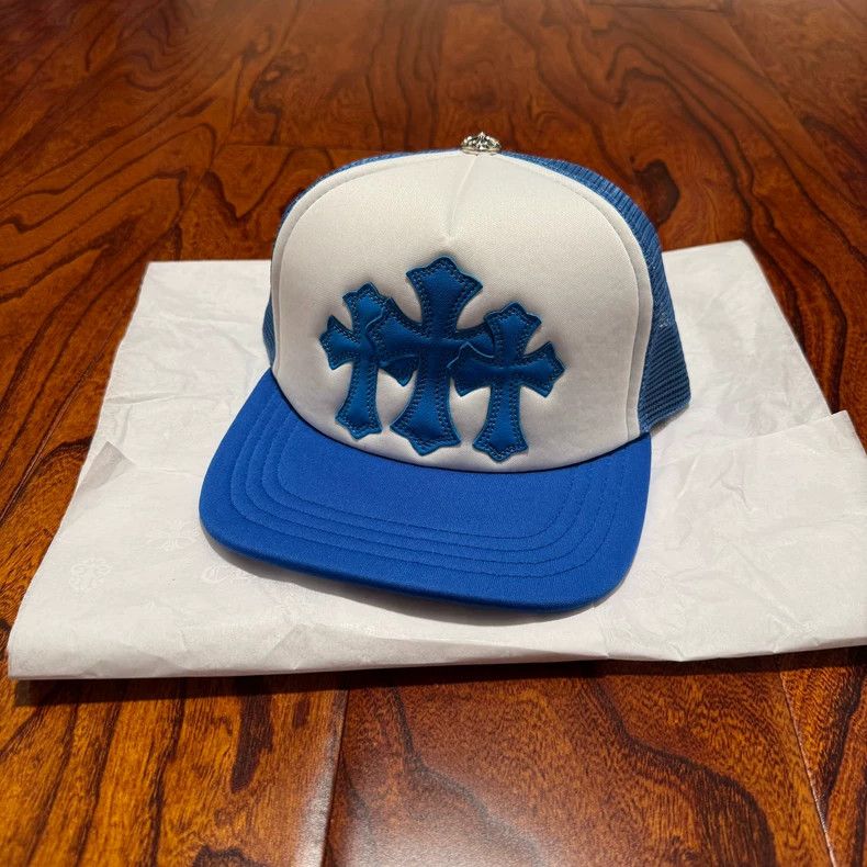 Chrome Hearts Chrome Hearts Blue Trucker Hat Size ONE SIZE - 1 Thumbnail