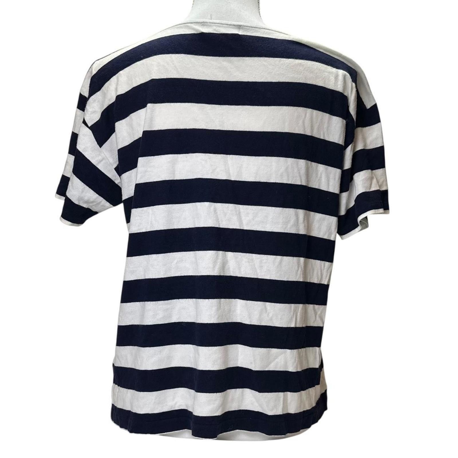 Issey Miyake Issey Miyake Women's Blue and White Blous Size ONE SIZE - 2 Thumbnail