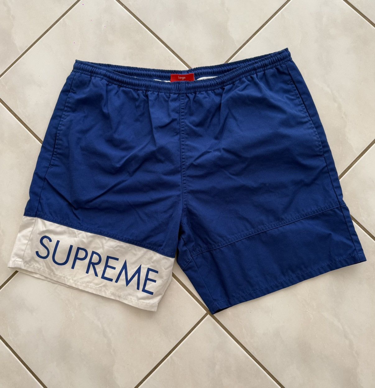 Burberry × Supreme Supreme x Burberry Denim Shorts Washed Blue
