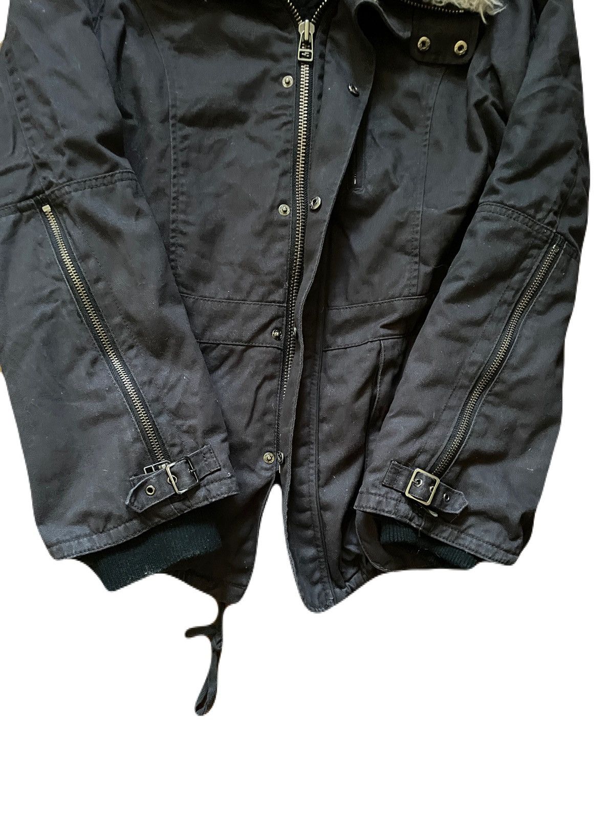 If Six Was Nine 2000s Japanese archive vkei fur military jacket Size US M / EU 48-50 / 2 - 5 Thumbnail
