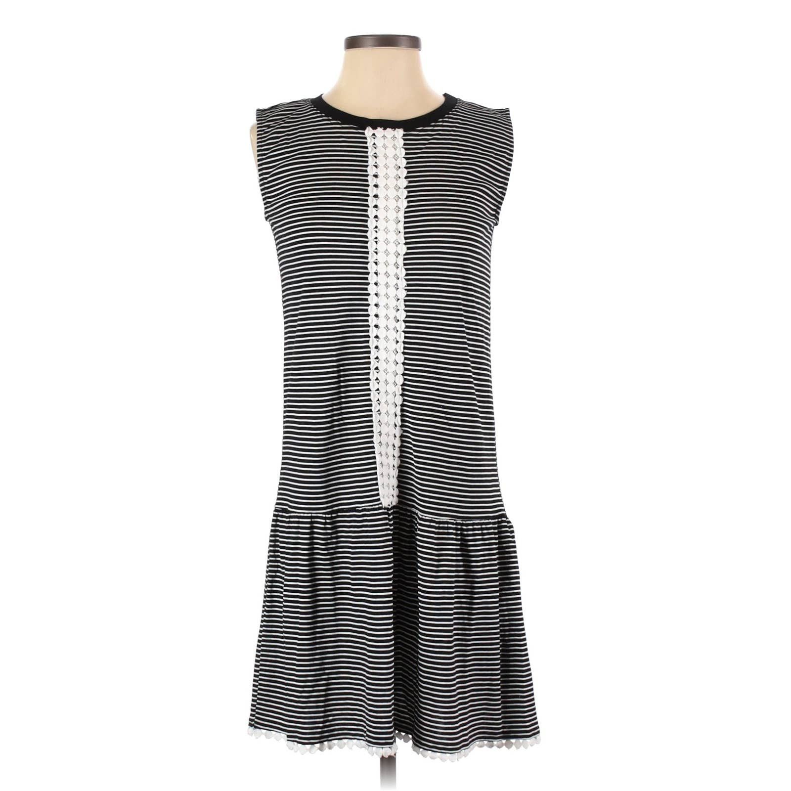 image of Coming Soon N Nicholas Sleeveless Dropped Waist Embroidered Cotton, Women's (Size Small)