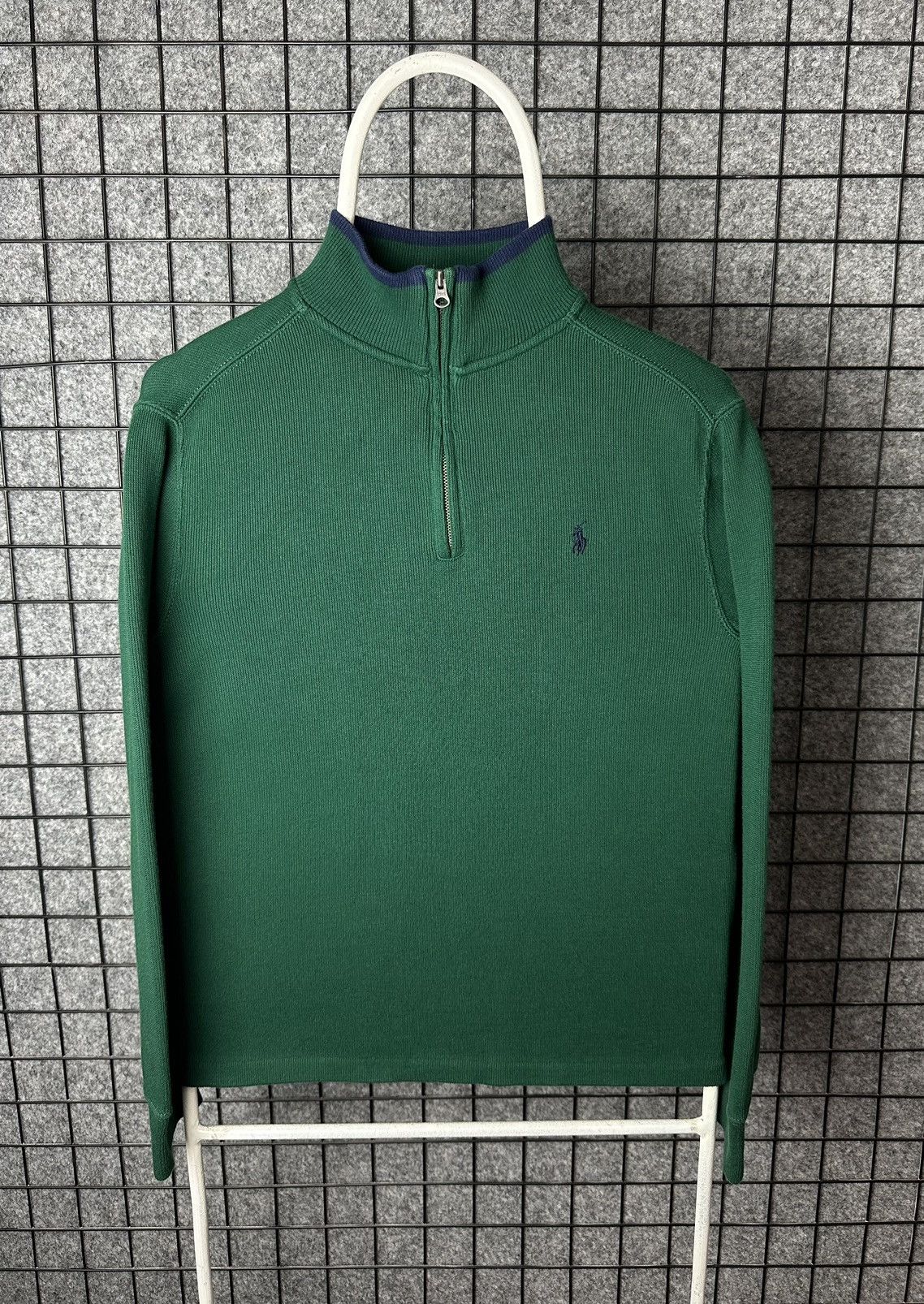 Polo Ralph Lauren Half Zip Cotton Sweater Size M (10-12)
