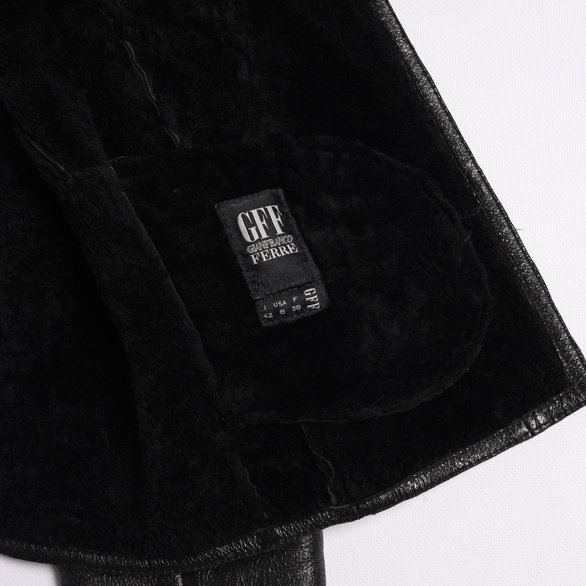 Gianfranco Ferre Gianfranco Ferre GFF Leather Pelle Shearling Crop Jacket Vin Size M / US 6-8 / IT 42-44 - 17 Thumbnail