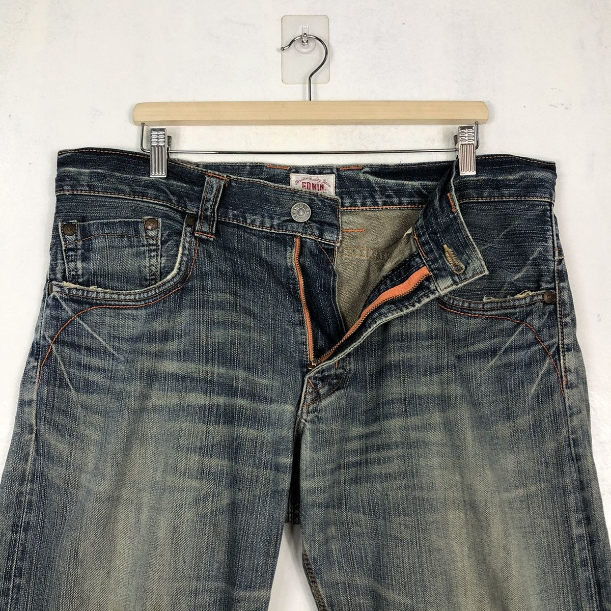 Japanese Brand 🔥VINTAGE DENIM JEANS EDWIN JAPAN INSPIRE ISSEY MIYAKE Size US 38 / EU 54 - 14 Thumbnail