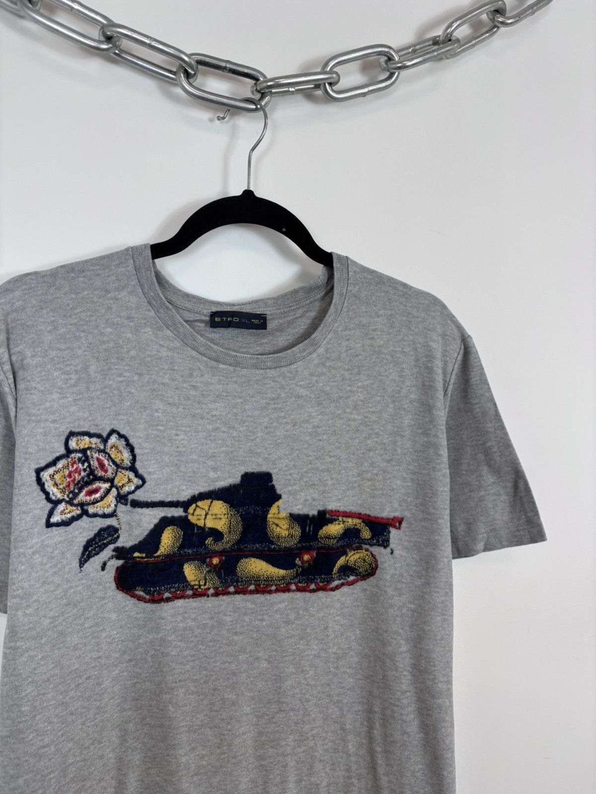 Etro Etro Milano Men’s Grey Big Towel Floral Tank T-Shirt Tee Size US XL / EU 56 / 4 - 4 Thumbnail