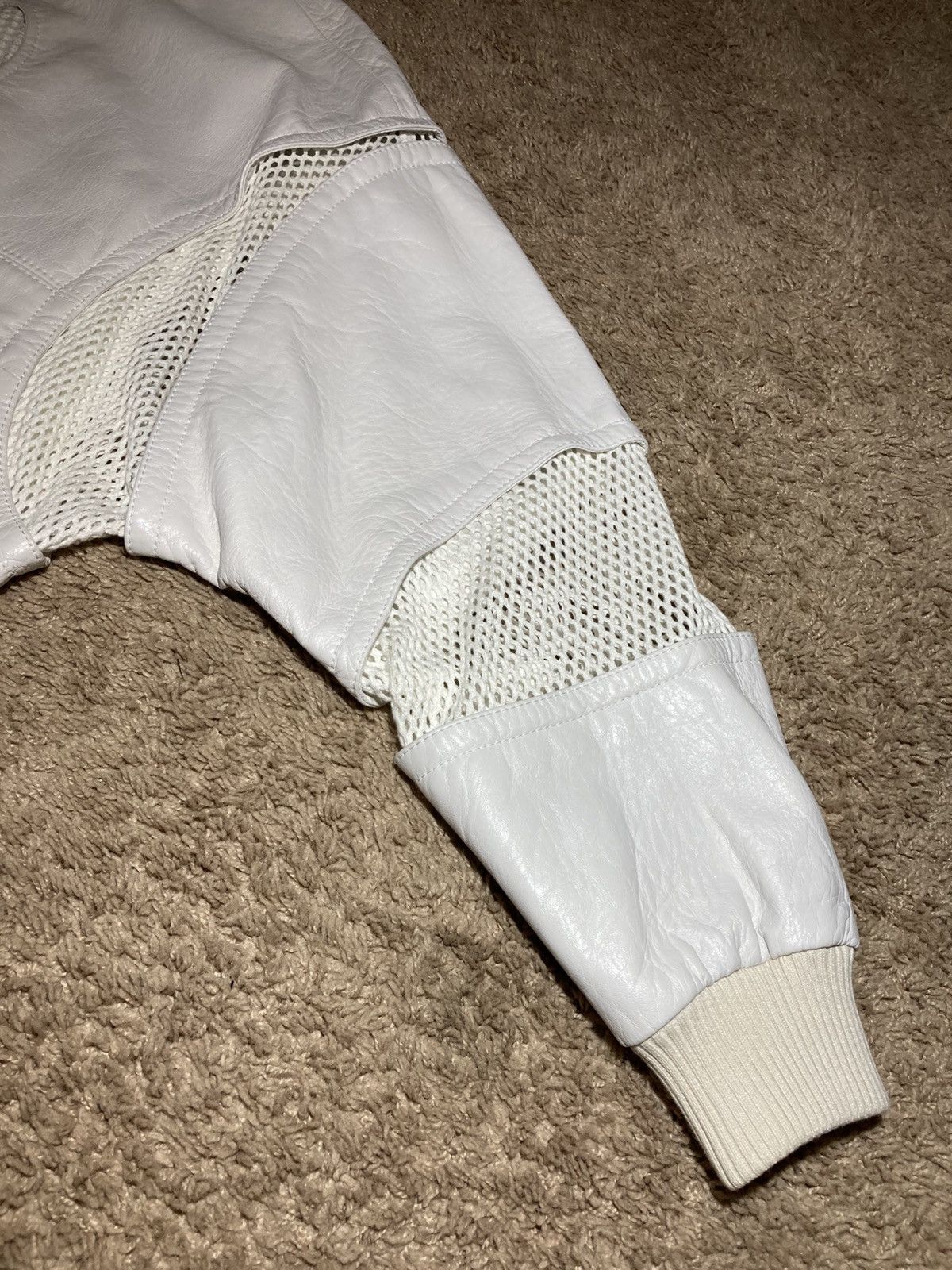Celine SS22 Celine Leather Bonded Mesh Hooded Teddy Jacket 44 Hedi Size US XS / EU 42 / 0 - 8 Thumbnail