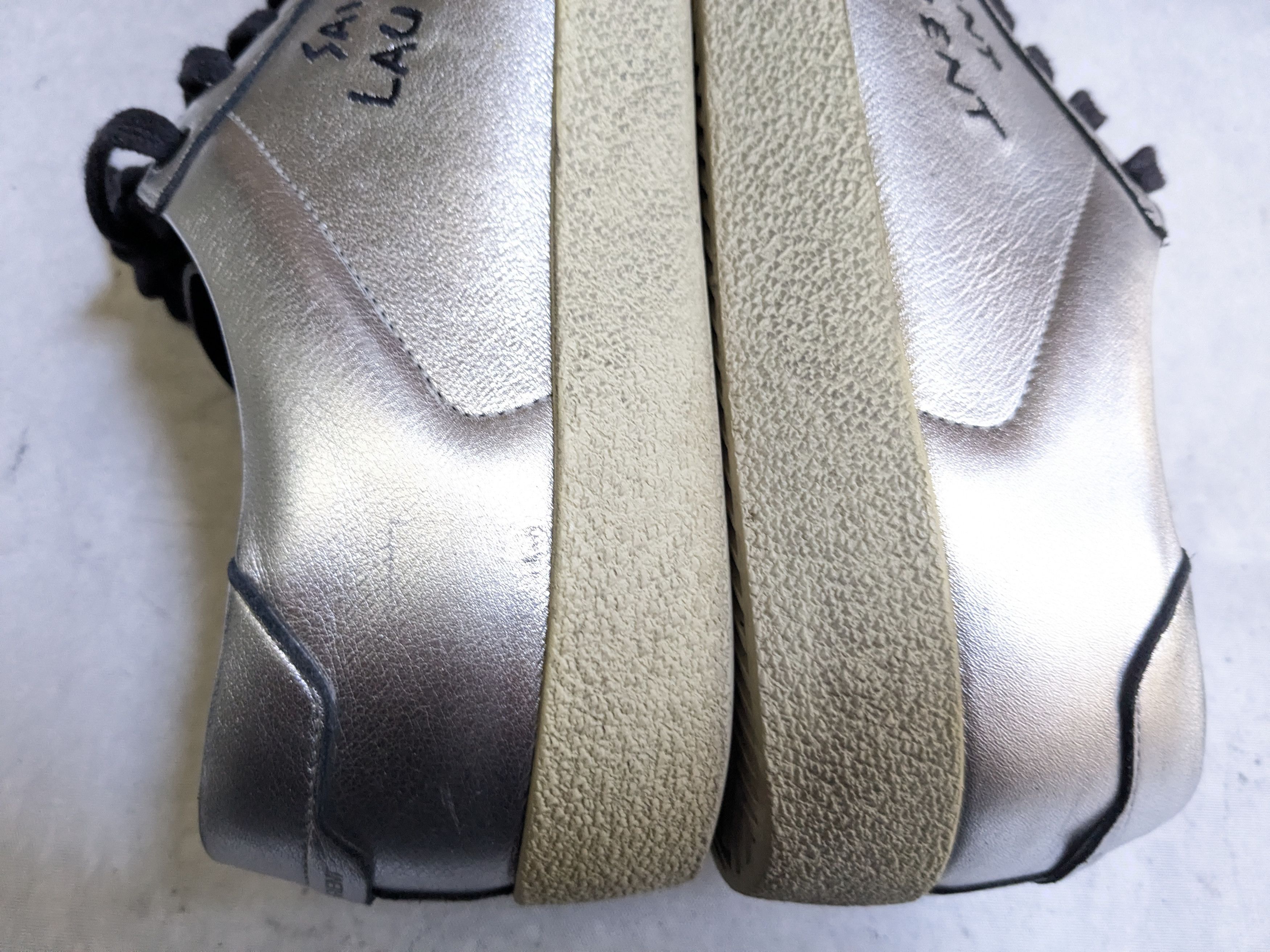 Saint Laurent Paris Saint Laurent Sneakers Silver 12 45 Low Tops Leather Court Size US 12 / EU 45 - 11 Thumbnail