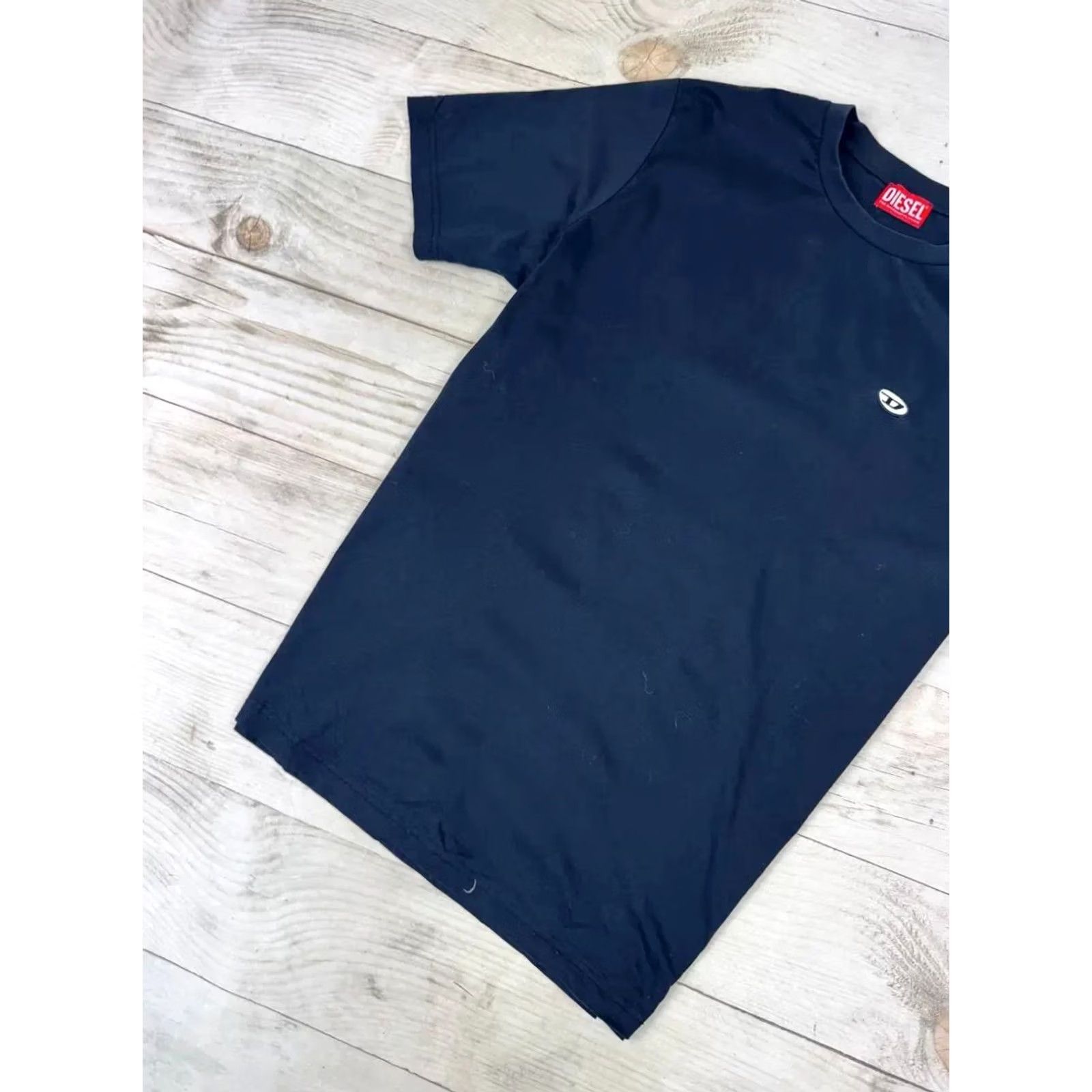 Diesel Diesel Men T-Shirt L Blue Cotton Logo Crew Neck Short Sleeve Regular Size L Adults Men 2020s Summer 90s Designer Size US L / EU 52-54 / 3 - 4 Thumbnail