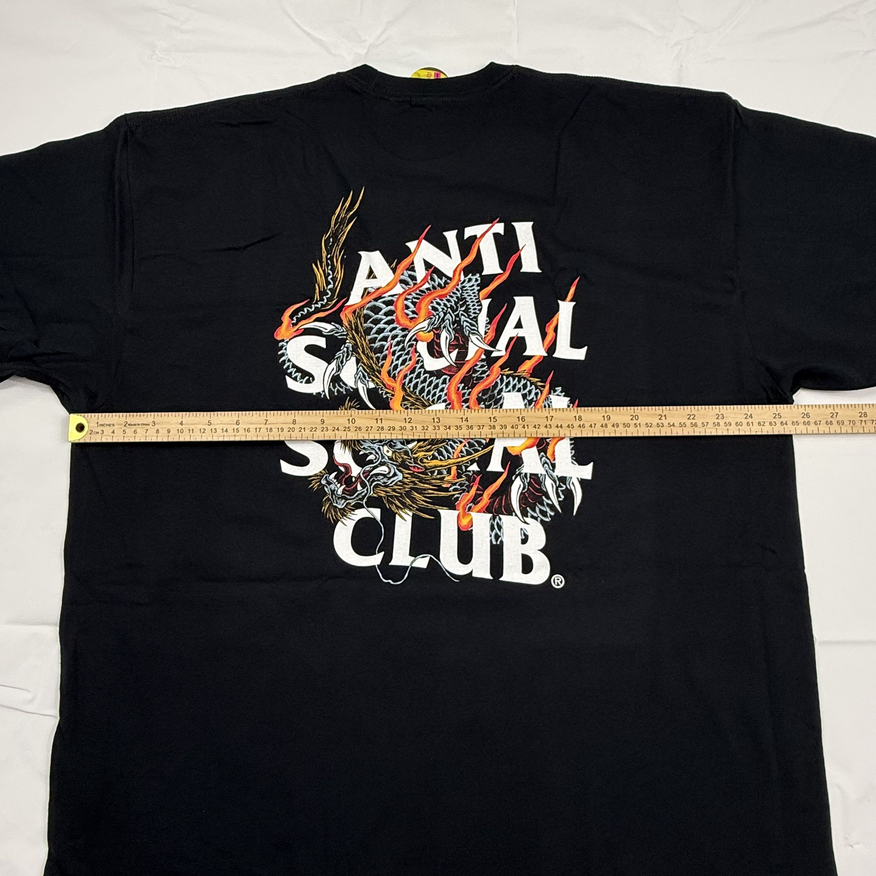 Anti Social Social Club Anti Social Social Club Chinese Dragon Tee Black Size US XXL / EU 58 / 5 - 6 Thumbnail