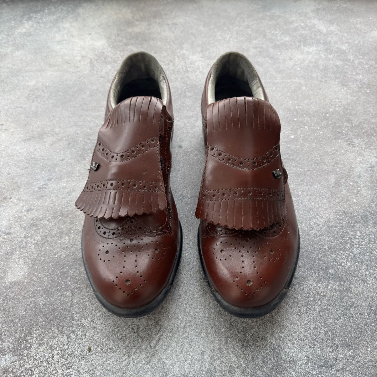 Adidas 1993 Adidas Golf Saddle Vintage Rare Retro Leather Shoes Size US 11 / EU 44 - 5 Thumbnail
