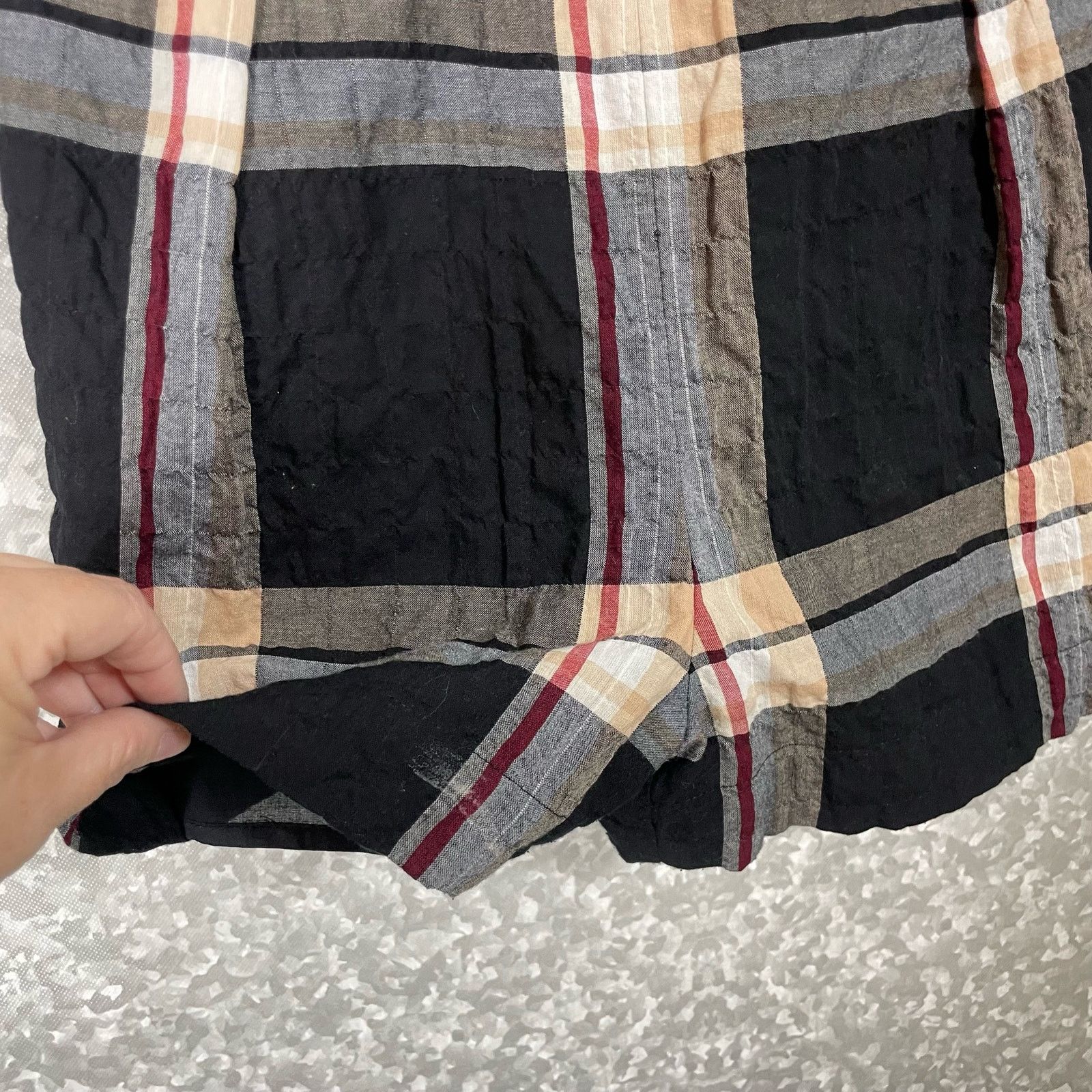 Club Monaco Club Monaco Abani Black Plaid Romper - Size 2 - Twee Preppy Size 26" / US 2 / IT 38 - 7 Thumbnail