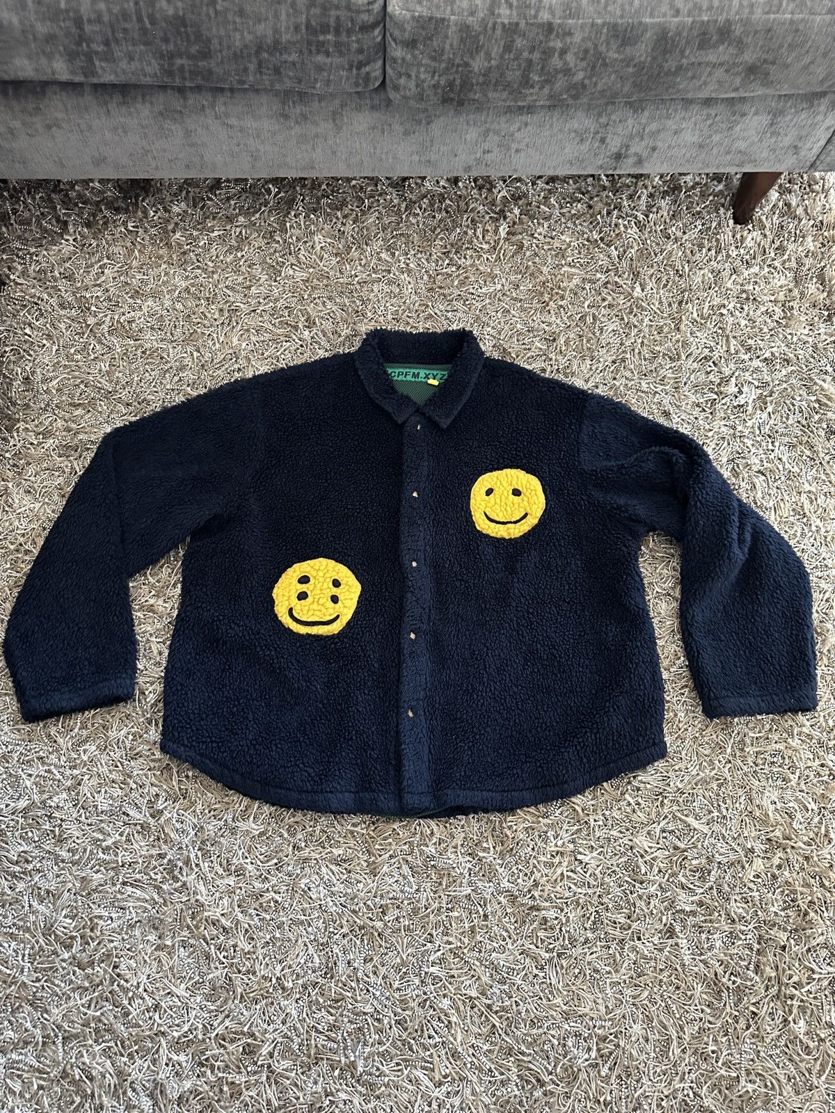 Cactus Plant Flea Market Cactus Plant Flea Market CPFM Double Smiley Work Shirt Size US XL / EU 56 / 4 - 1 Thumbnail