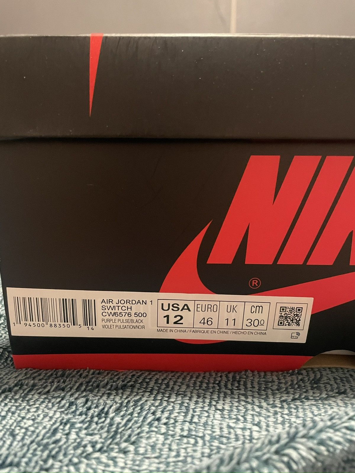 Nike Nike Jordan 1 switch Purple Pulse Size US 12 / EU 45 - 7 Thumbnail