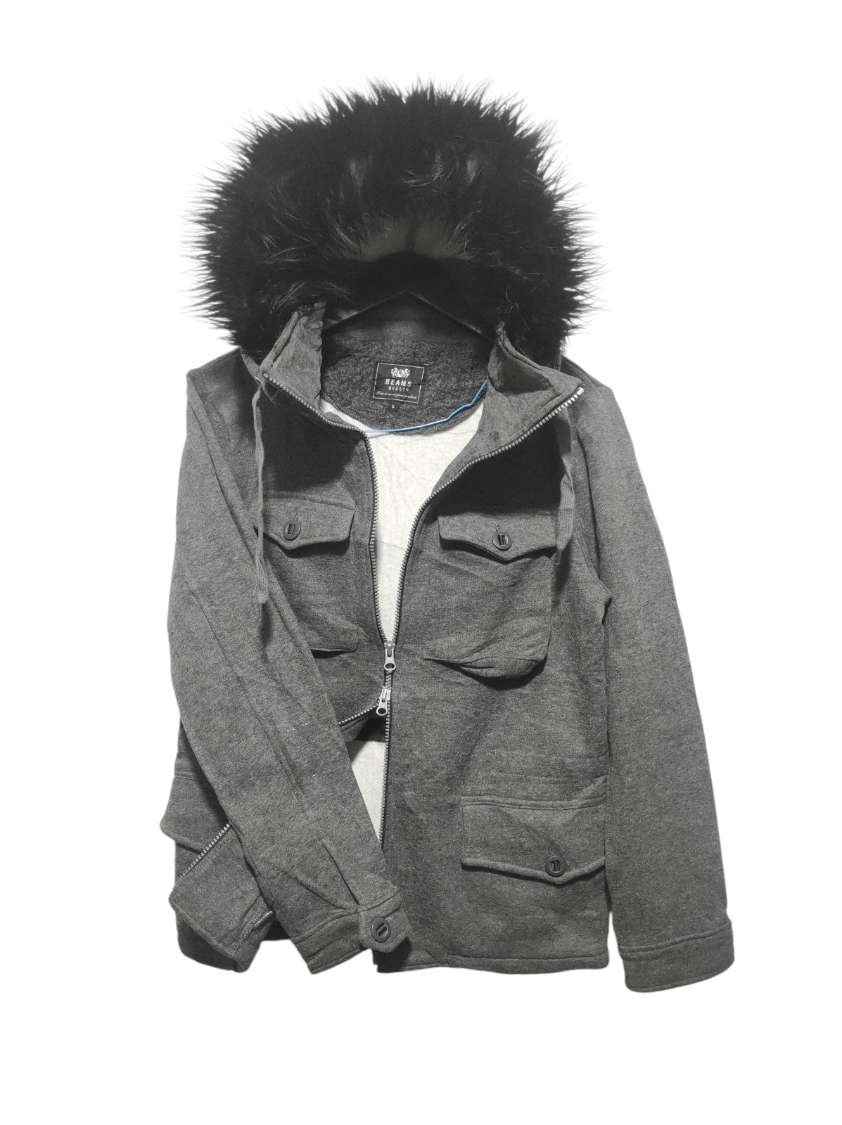 Beams Plus Beams Heart double zip fur hoodie Size US S / EU 44-46 / 1 - 1 Thumbnail