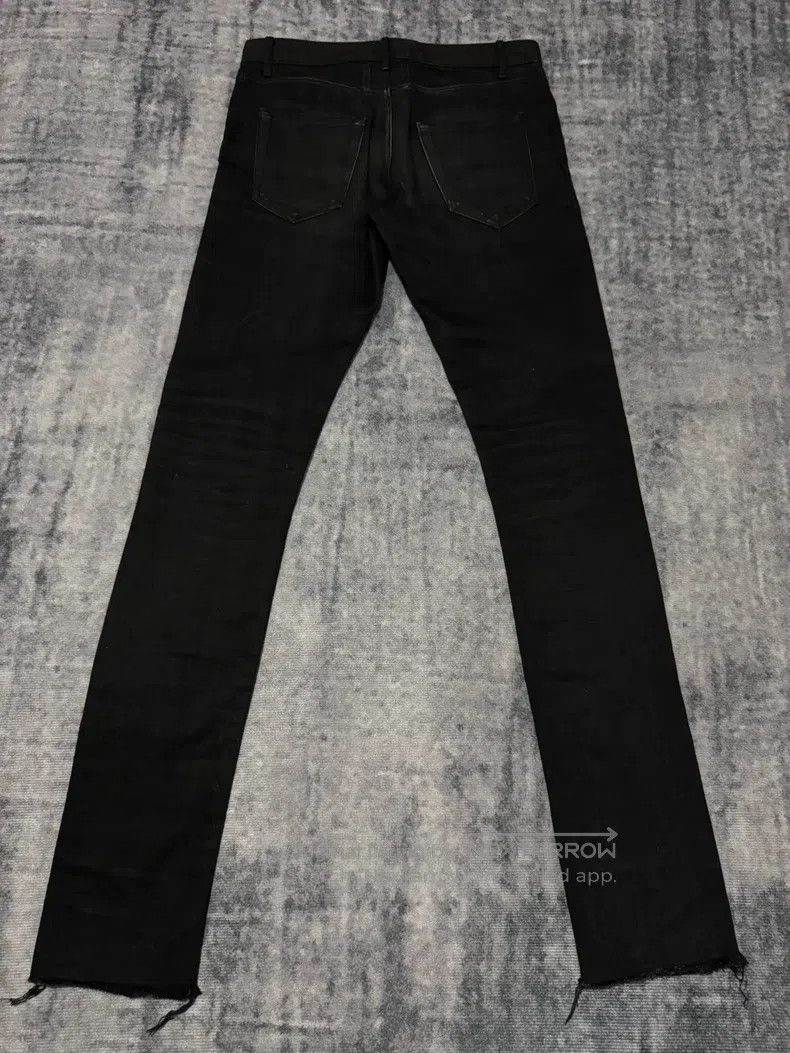Saint Laurent Paris Saint Laurent Paris Destroyed Fringe Raw Denim Jeans Size US 30 / EU 46 - 2 Thumbnail
