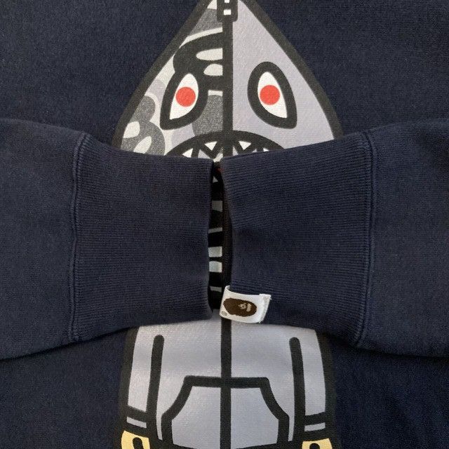 Bape BAPE Shark Teriyaki Alien Pullover Hoodie Navy a bathing ape Size US S / EU 44-46 / 1 - 6 Thumbnail