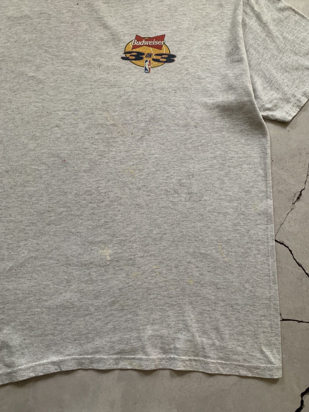 Budweiser × Vintage Budweiser Vintage 90s Painted NBA Sponsor T- Shirt Size US XL / EU 56 / 4 - 9 Thumbnail