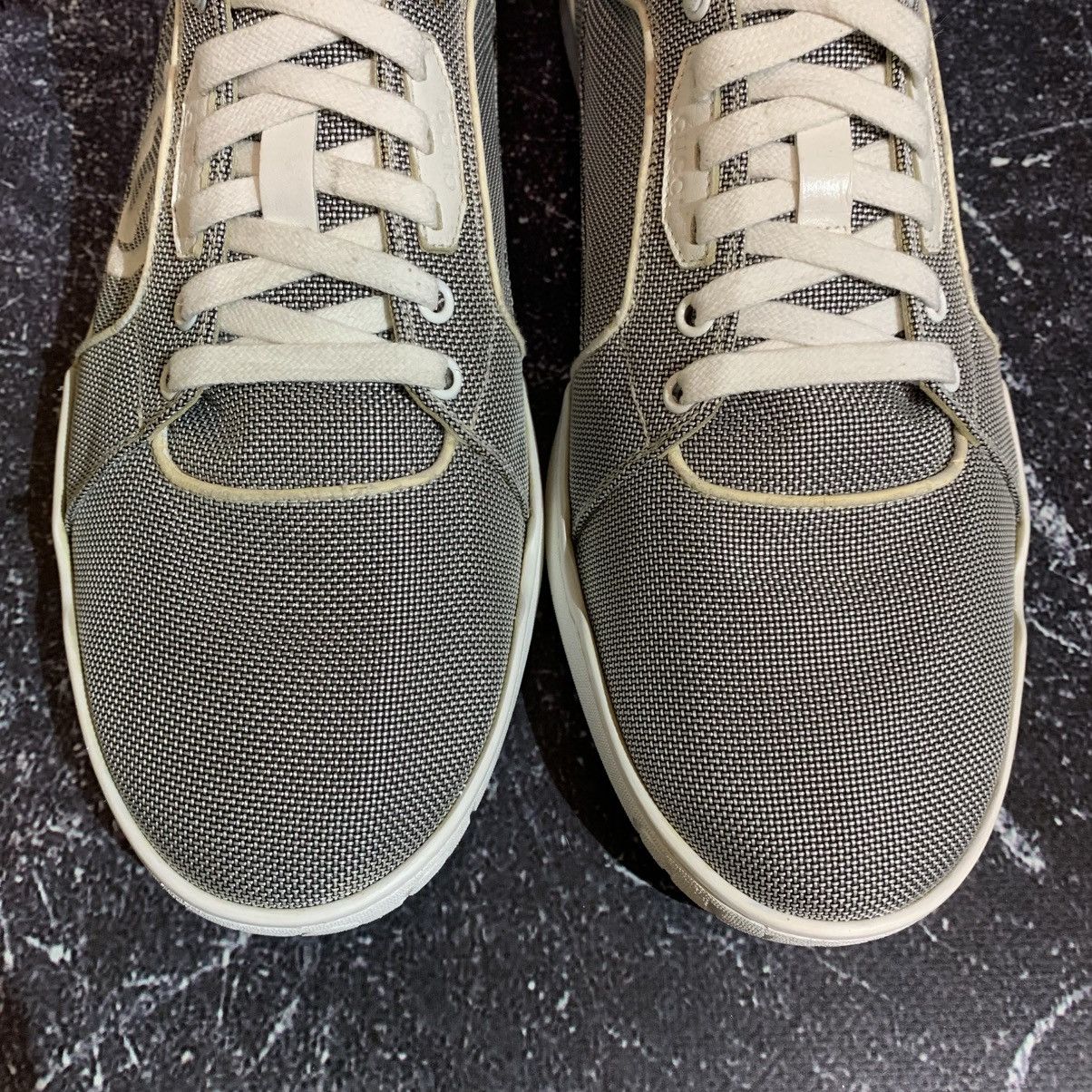 Gucci Gucci GG Baling Fabric High Top Grey Sneakers Size 13.5 47.5 Size US 13 / EU 46 - 13 Thumbnail