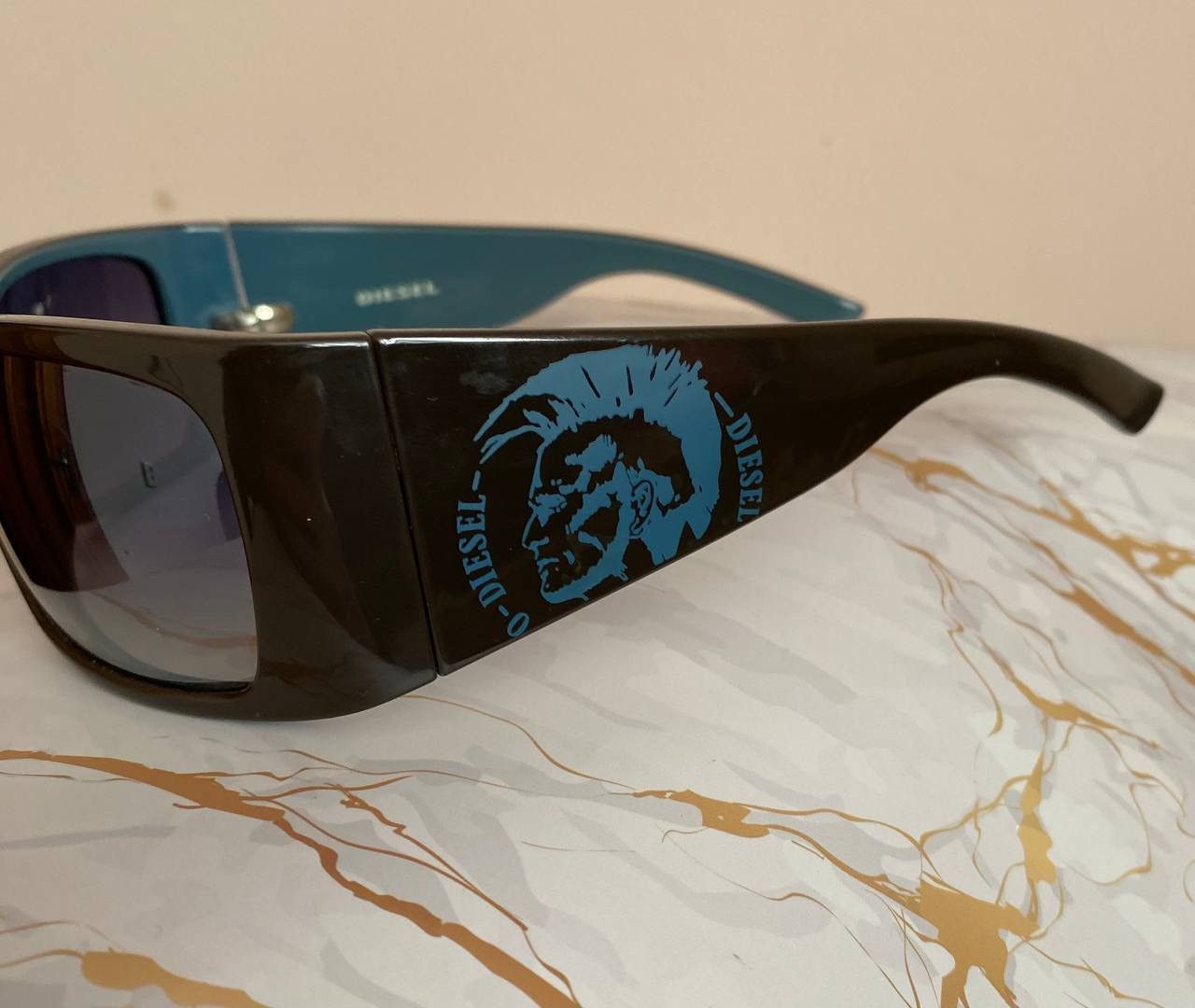 Diesel Vintage Diesel Y2K Black Blue Logo DS 0093 Size ONE SIZE - 3 Thumbnail