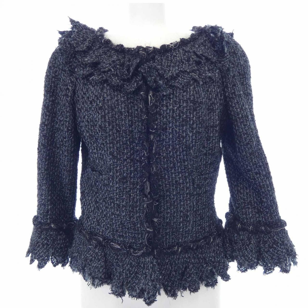 Chanel Chanel Chanel Collarless Jacket Others Outerwear P28902V18105 06A DUTY FREE for USA Size ONE SIZE - 1 Thumbnail