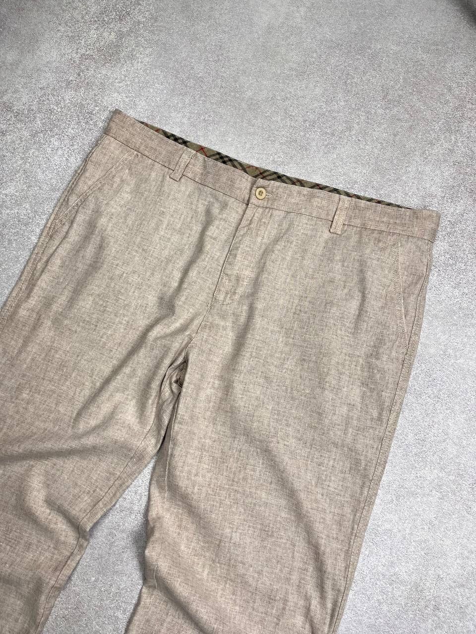 Other Vintage Burberry Linen Classic Pants IT 42 Size US 30 / EU 46 - 2 Thumbnail