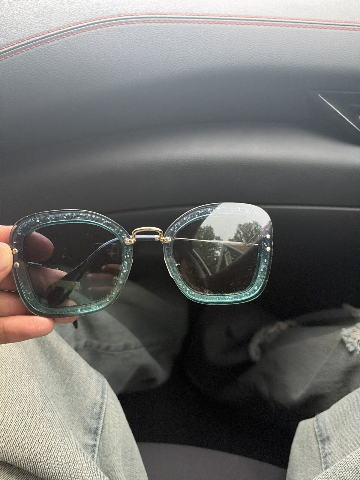 Miu Miu Miu Miu mint blue/green Size ONE SIZE - 1 Thumbnail