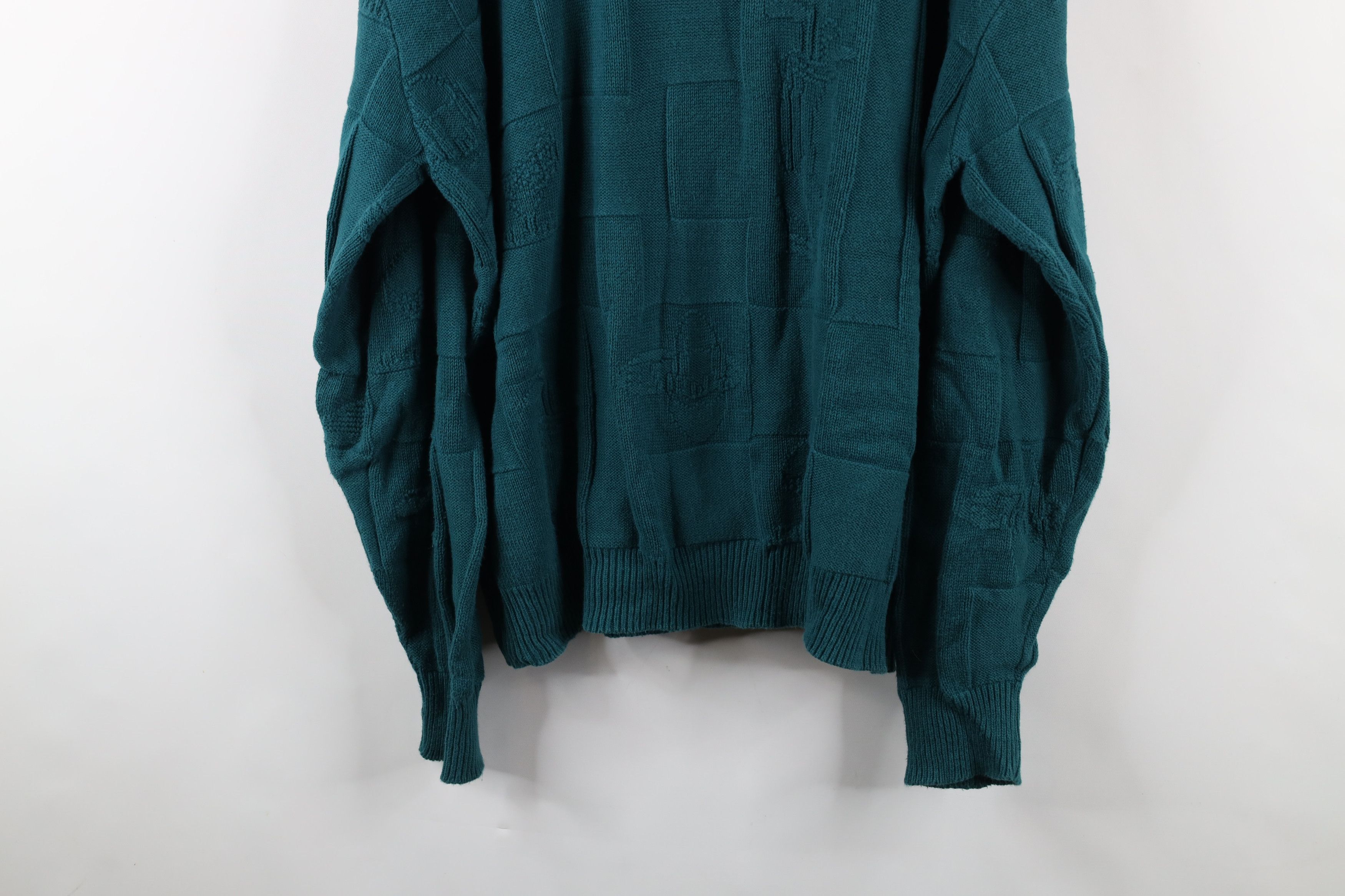 Vintage Vintage 90s Streetwear Abstract Print Golf Knit Sweater USA Size US XL / EU 56 / 4 - 12 Thumbnail