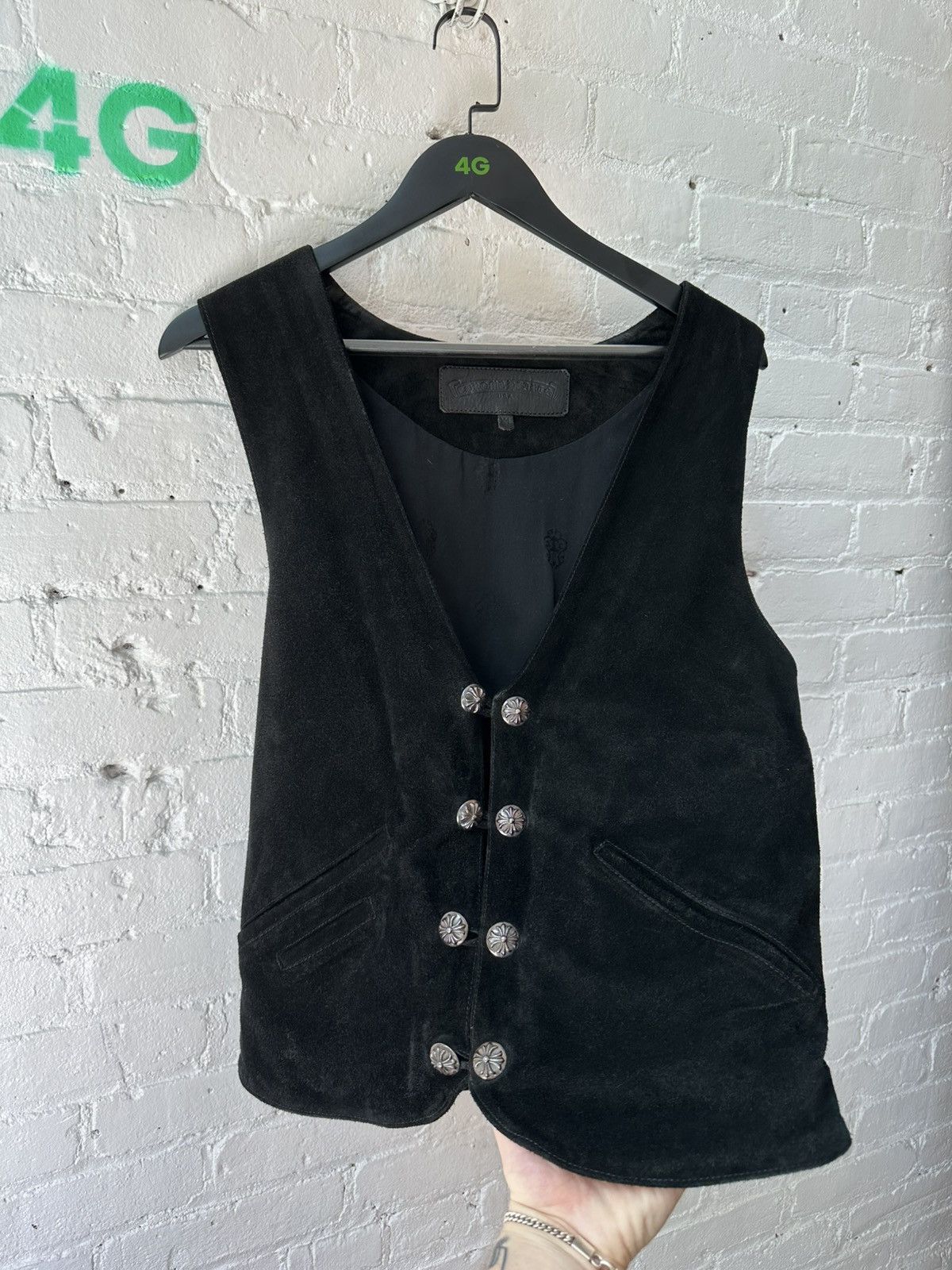 Chrome hearts vintage suede vest